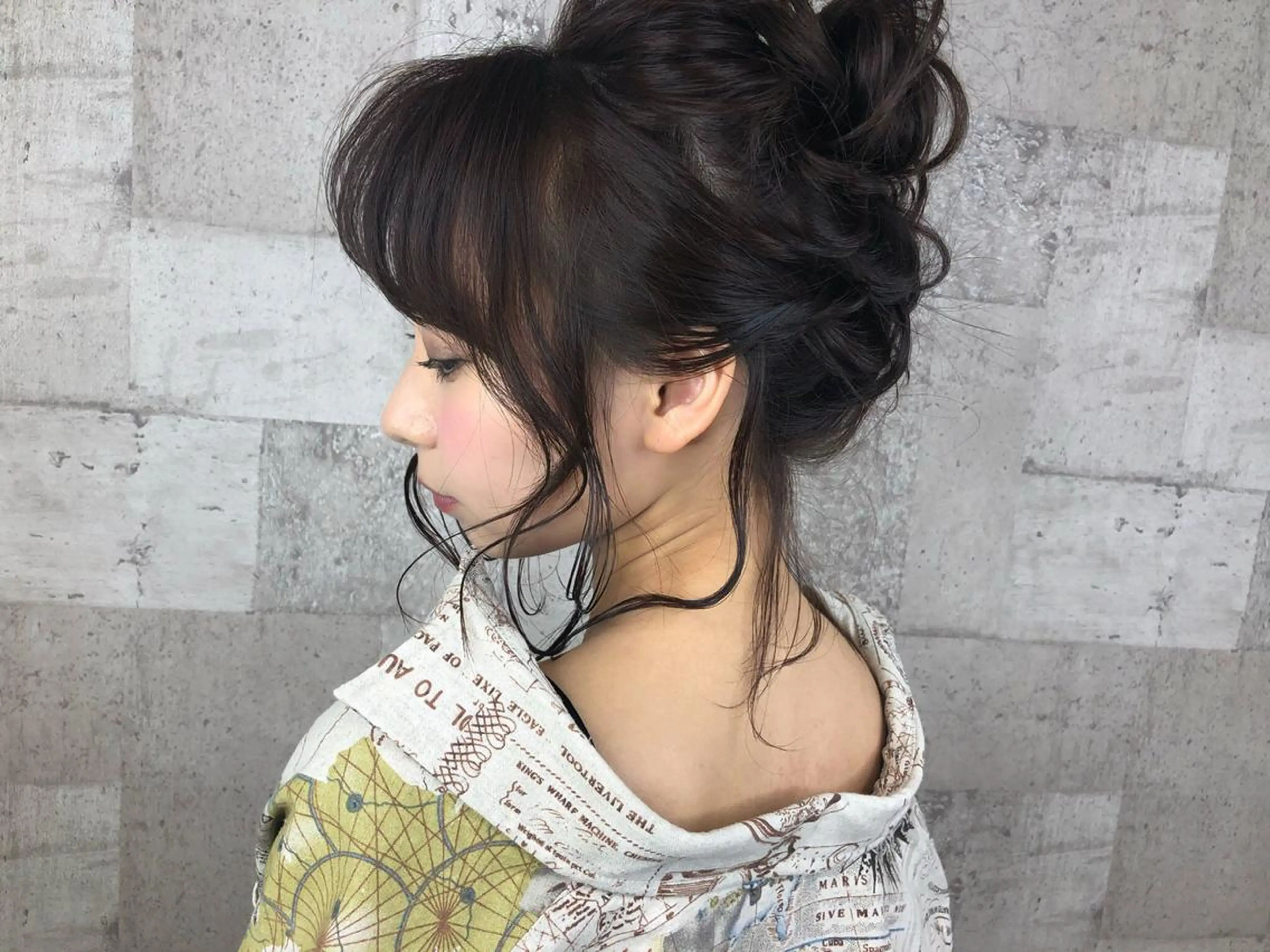ロング カラー ヘアアレンジ ルービック 奈良のヘアスタイル