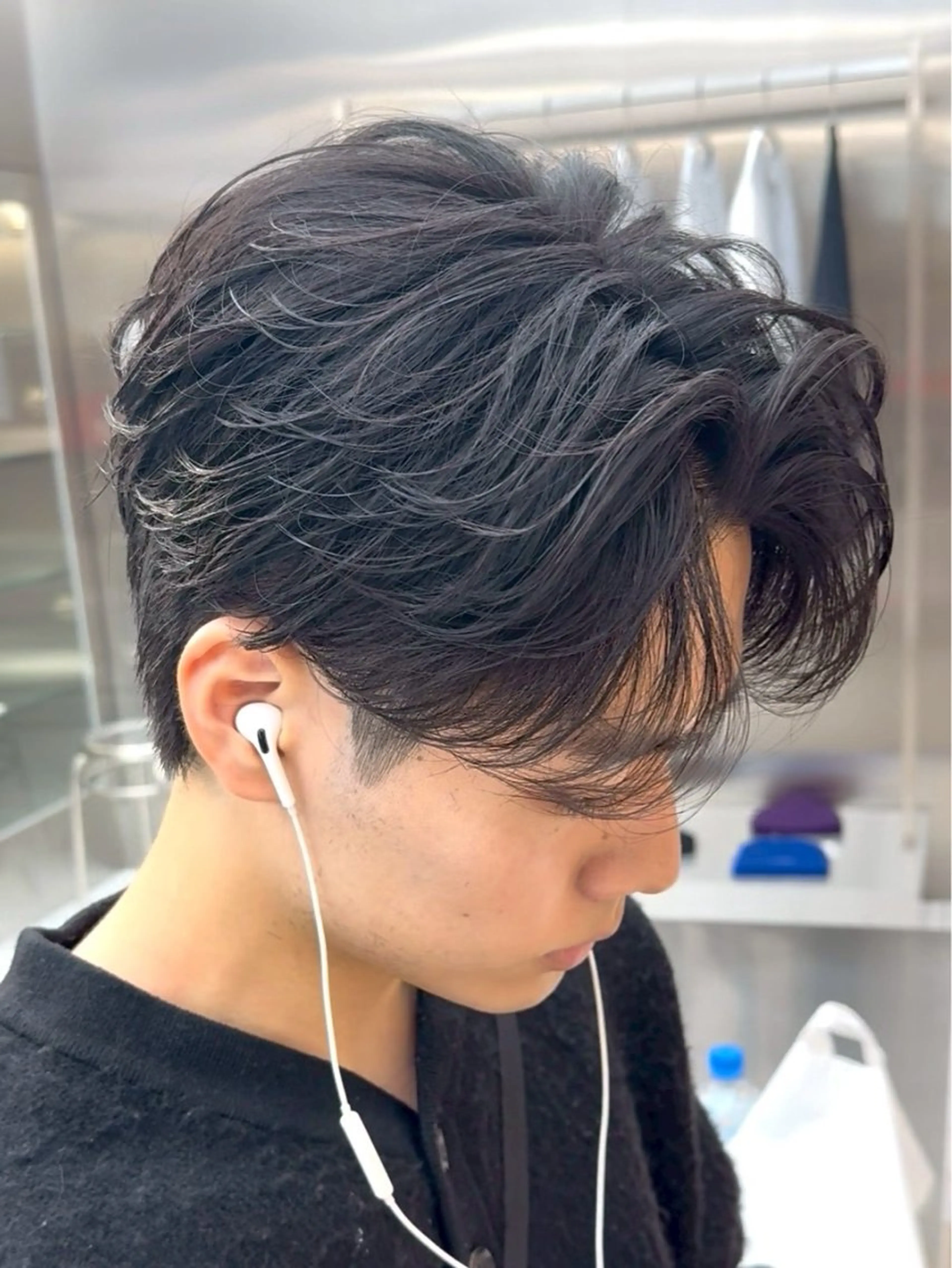 ショート パーマ メンズ フェザーパーマ メンズパーマ カット パーマ メンズ特化型美容師 sakuraのヘアスタイル