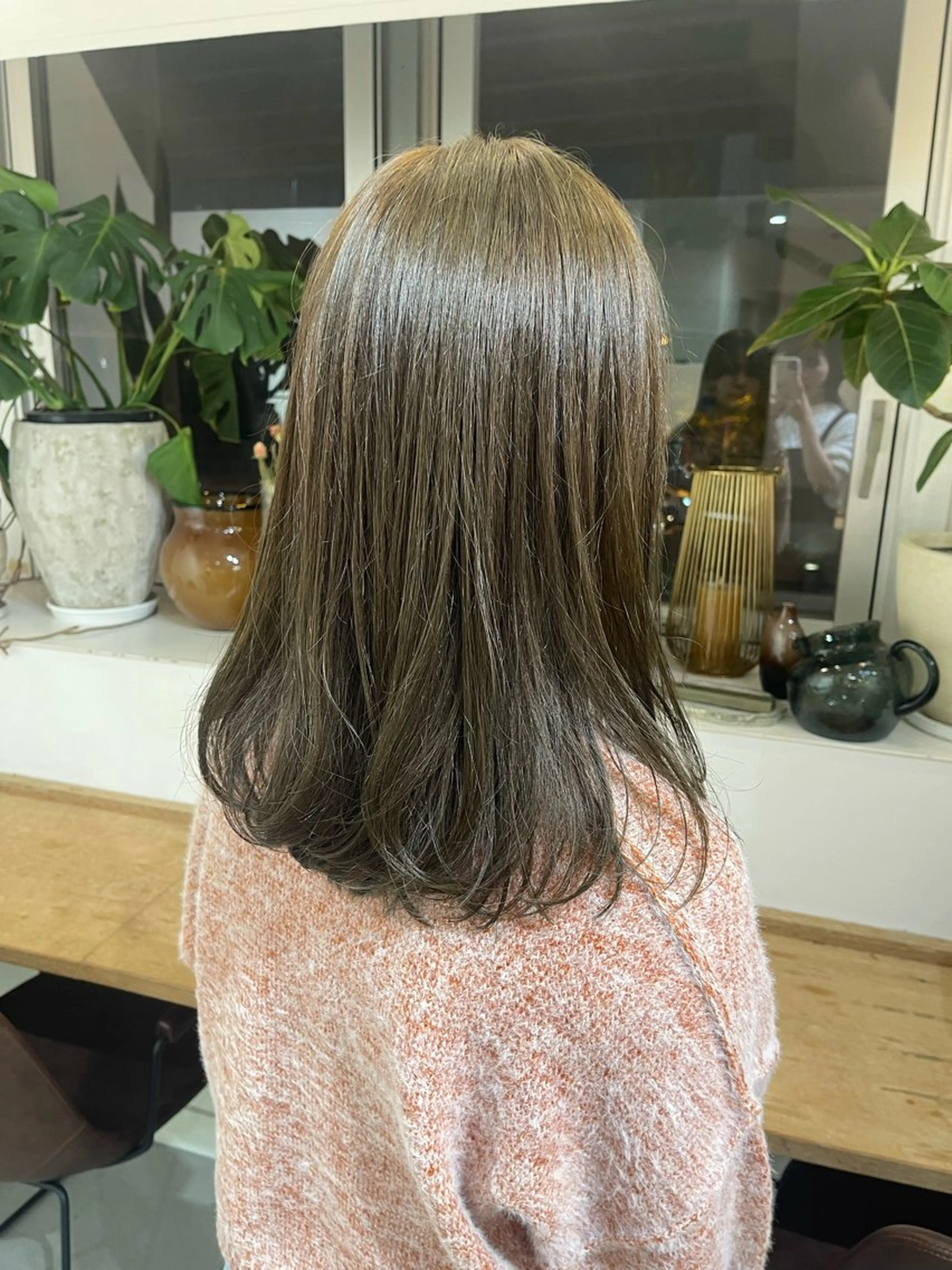 セミロング カラー 竹田 真梨子のヘアスタイル