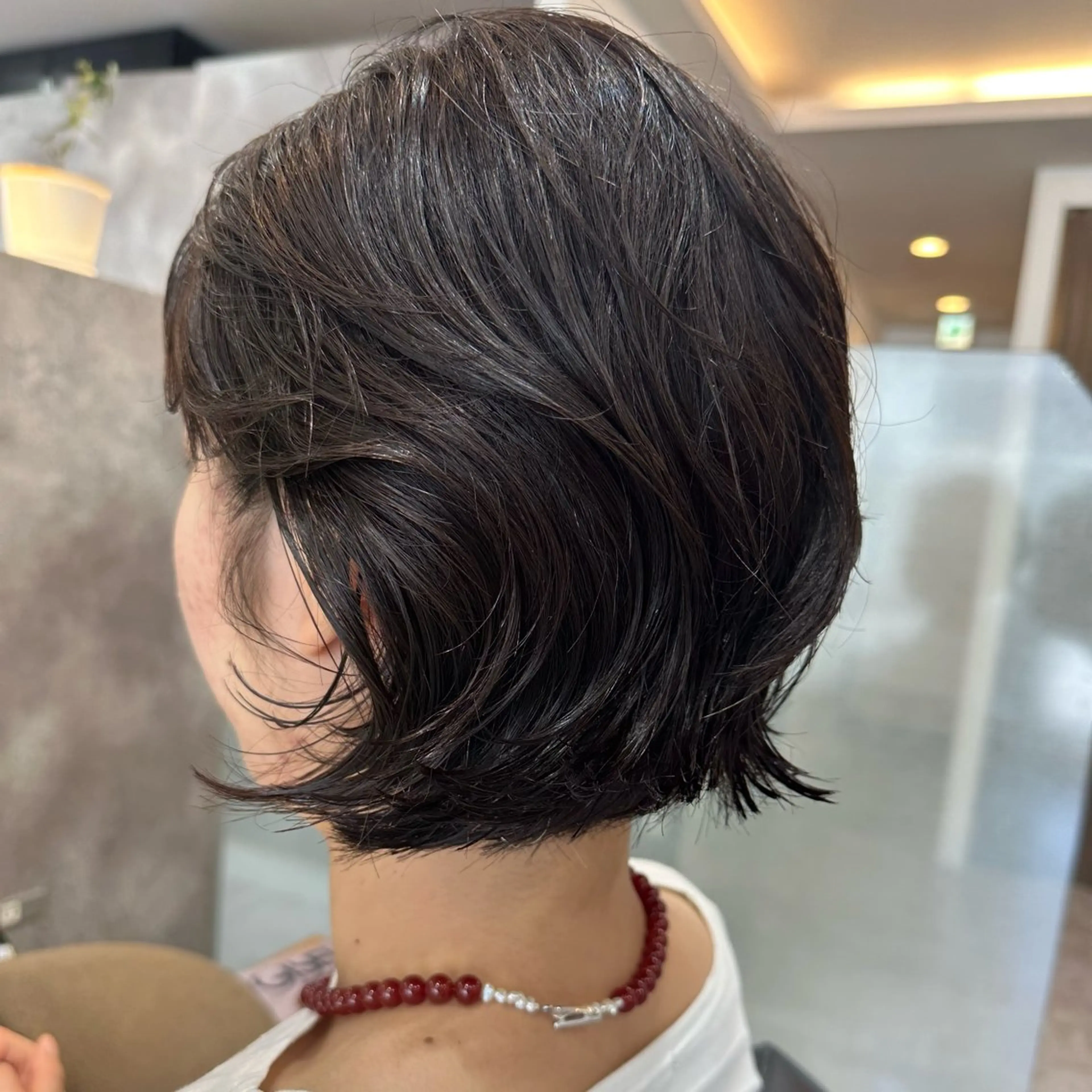 ショート パーマ くせ毛 カット パーマ lelu所属・lelu / 佐々木のヘアスタイル