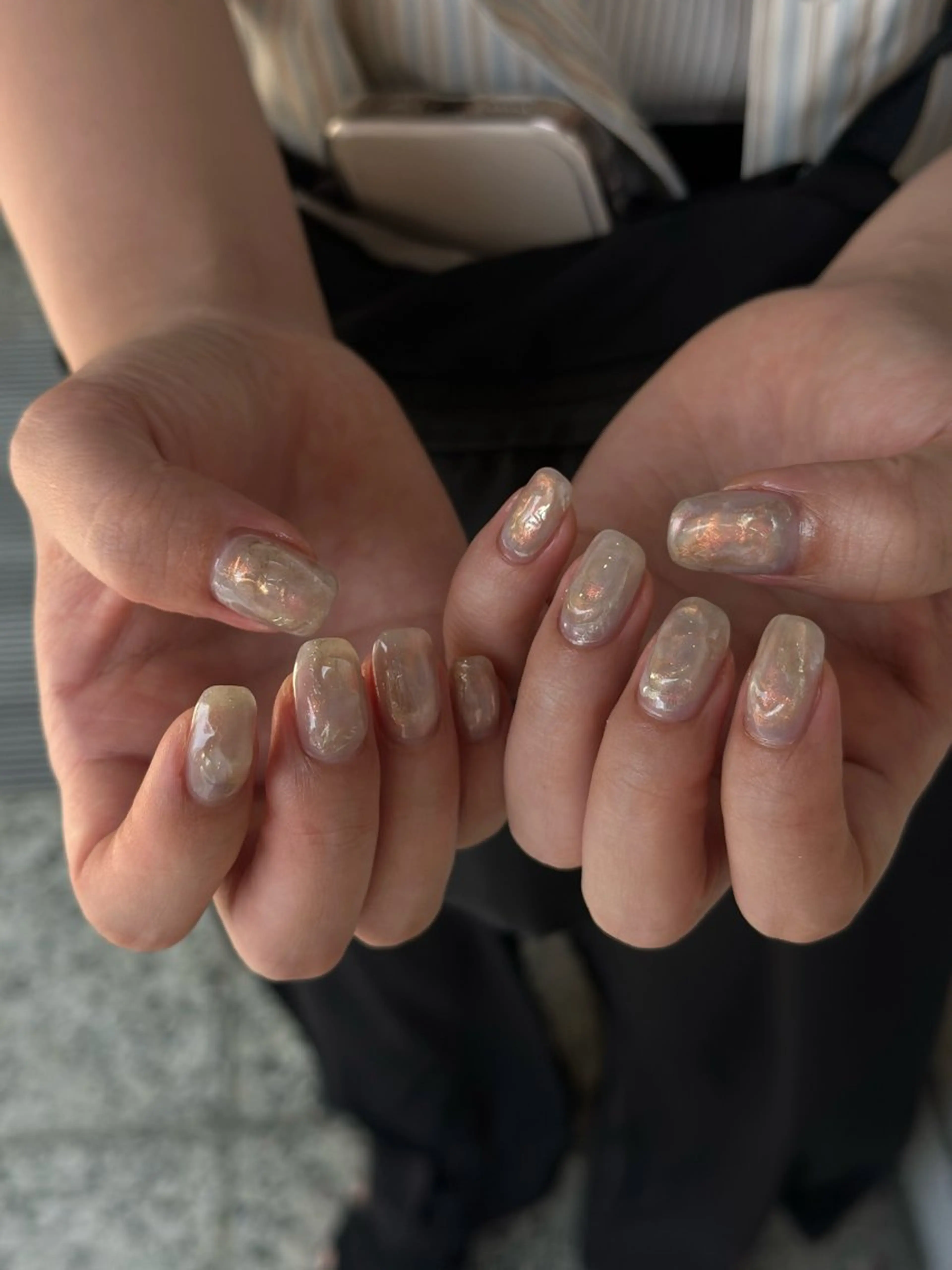 ネイル ニュアンスネイル オフィスネイル シンプルネイル ハンドネイル ryo.所属・yamaguchi ryoのネイルデザイン