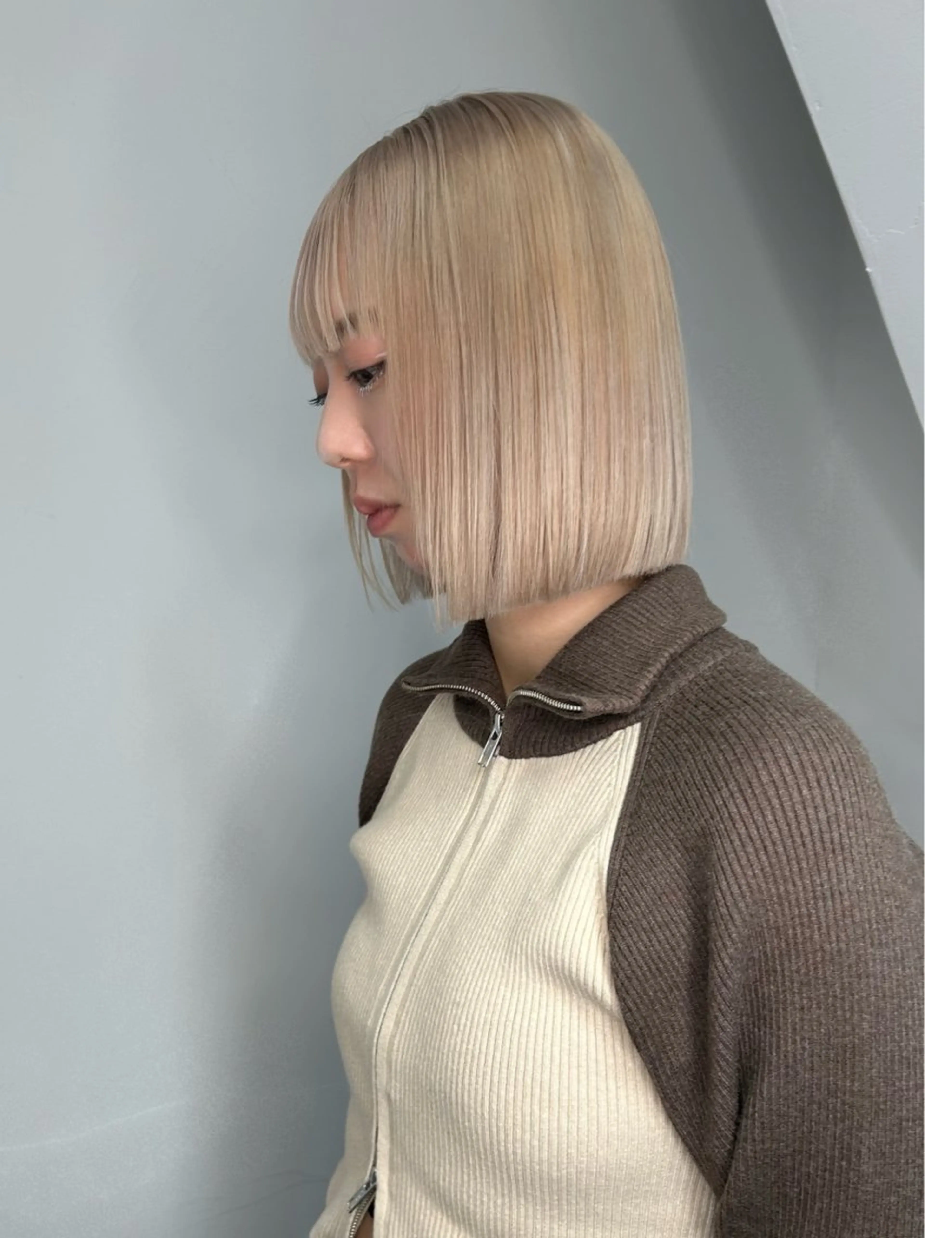 セミロング カラー land所属・透明感カラー/レイヤ ー🌙Honokaのヘアスタイル