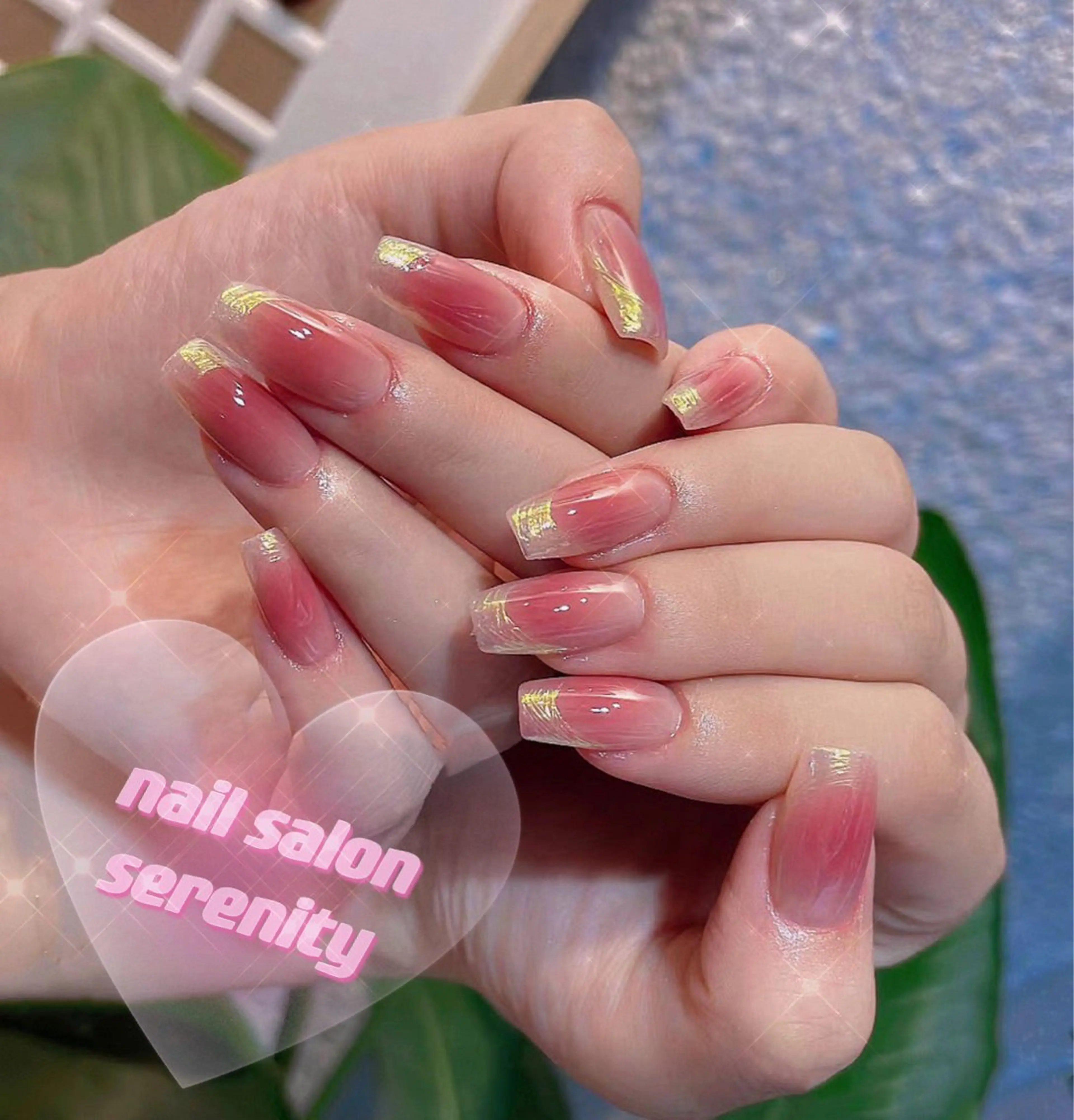 ネイル ハンドネイル ハンドケア ✨Serenity ワンホンネイルのネイルデザイン