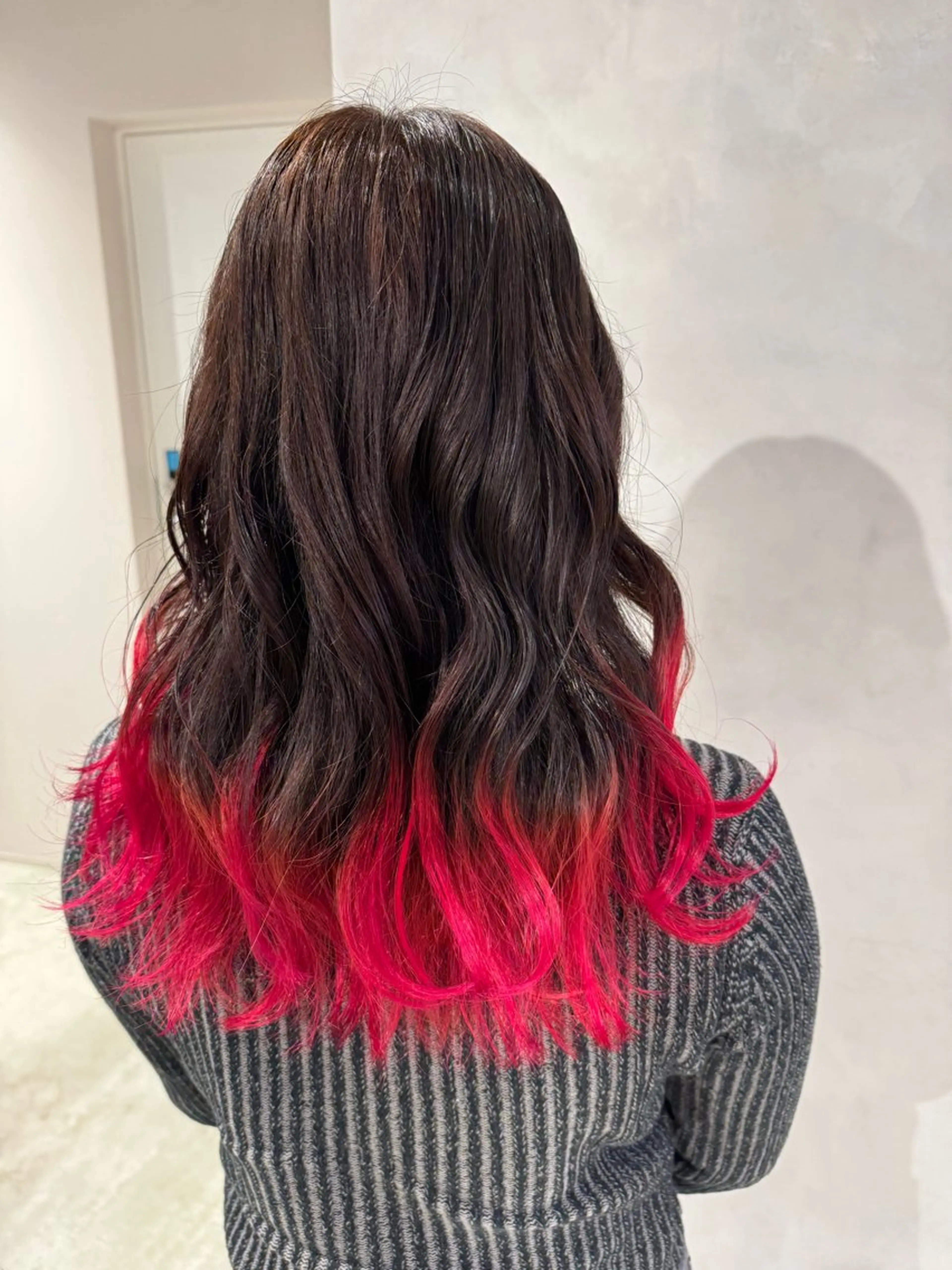 ロング カラー ピンクカラー カット ヘアカラー トリートメント 透明感カラー✨艶髪 制作🌱山根あゆみのヘアスタイル