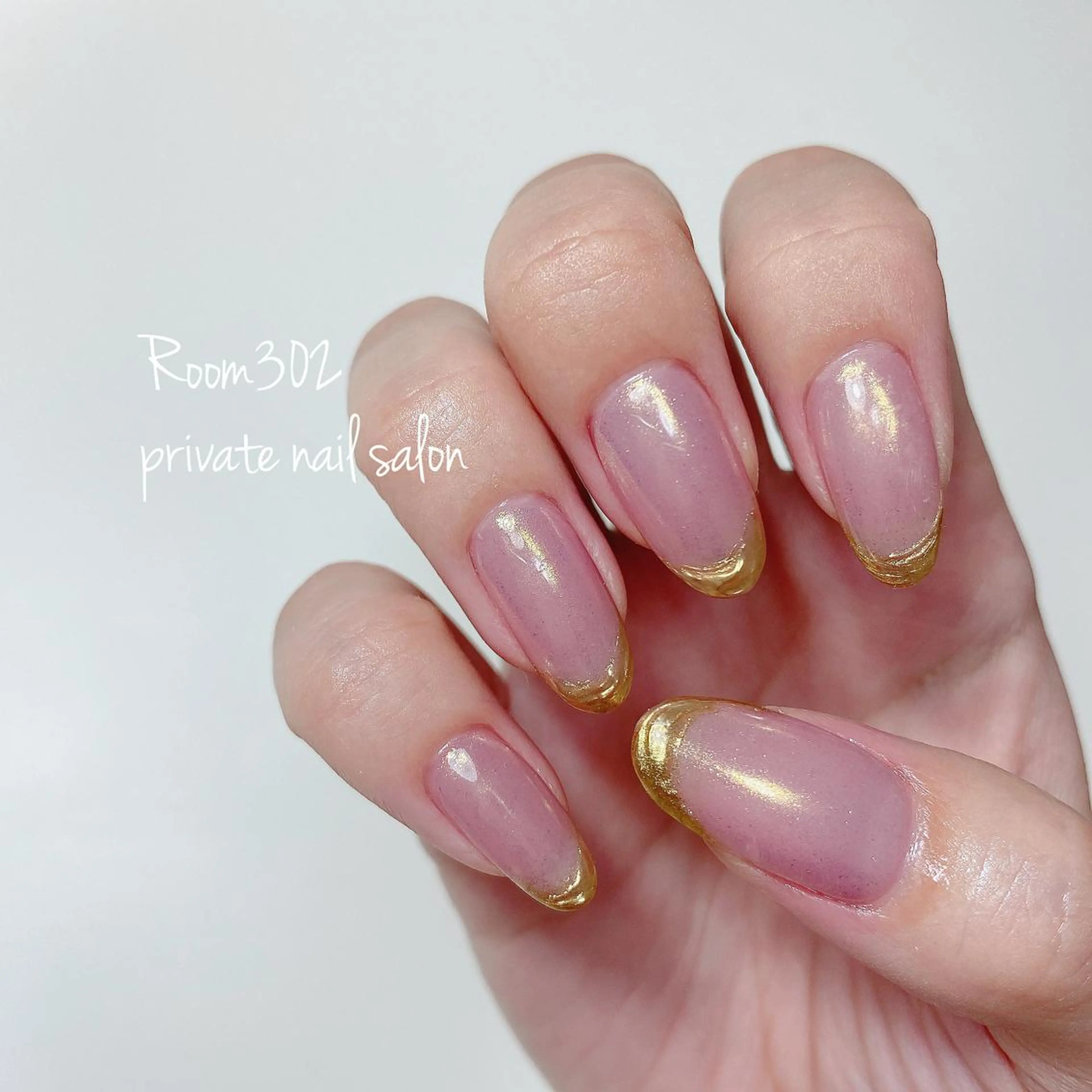 ネイル フレンチネイル ミラーネイル Room 302のネイルデザイン