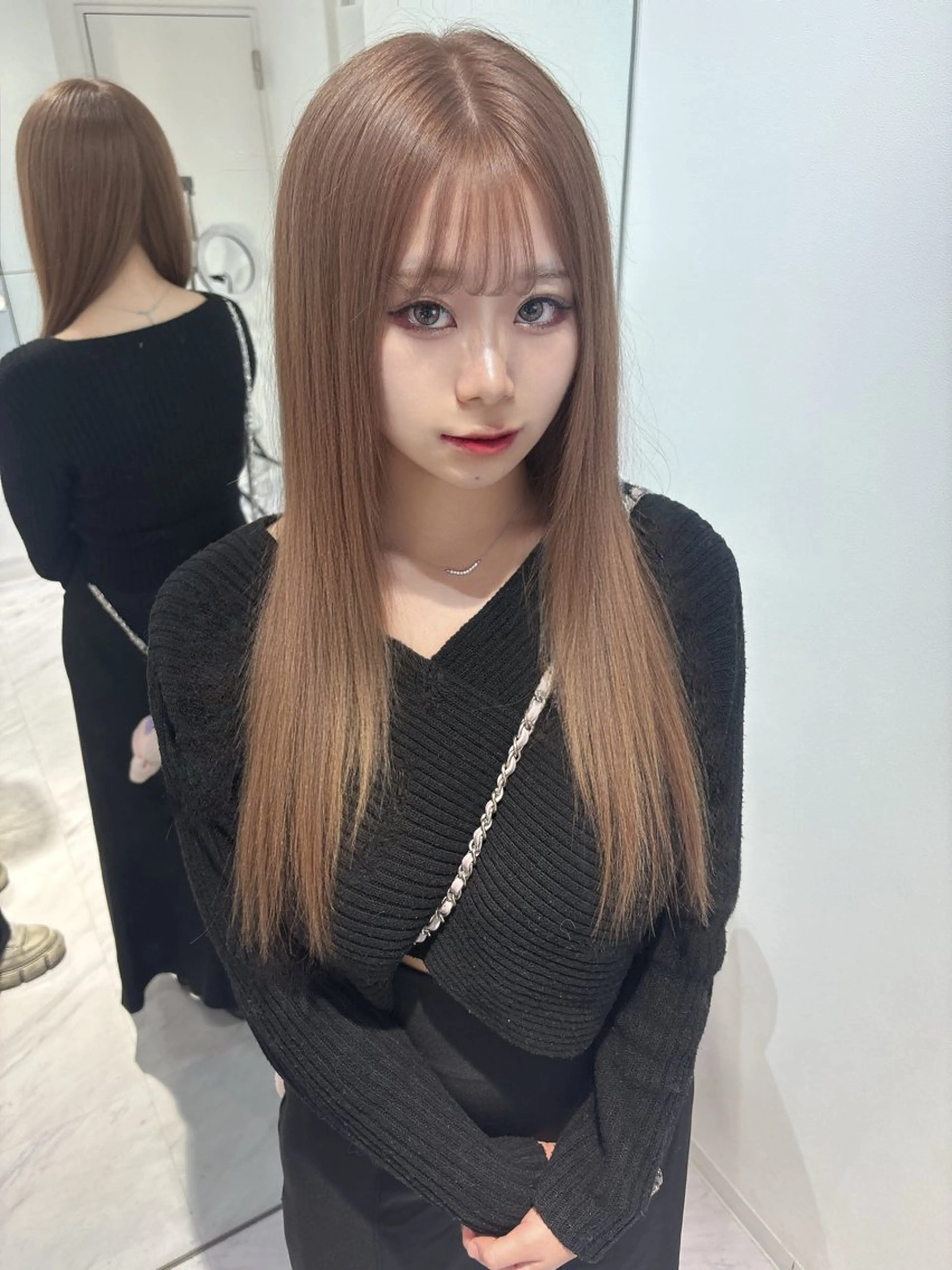 学割【U24】✨ワンブリーチ＋オンカラー【¥8,000】✨ブリーチで明るくして透明感カラーに仕上げます😊の写真