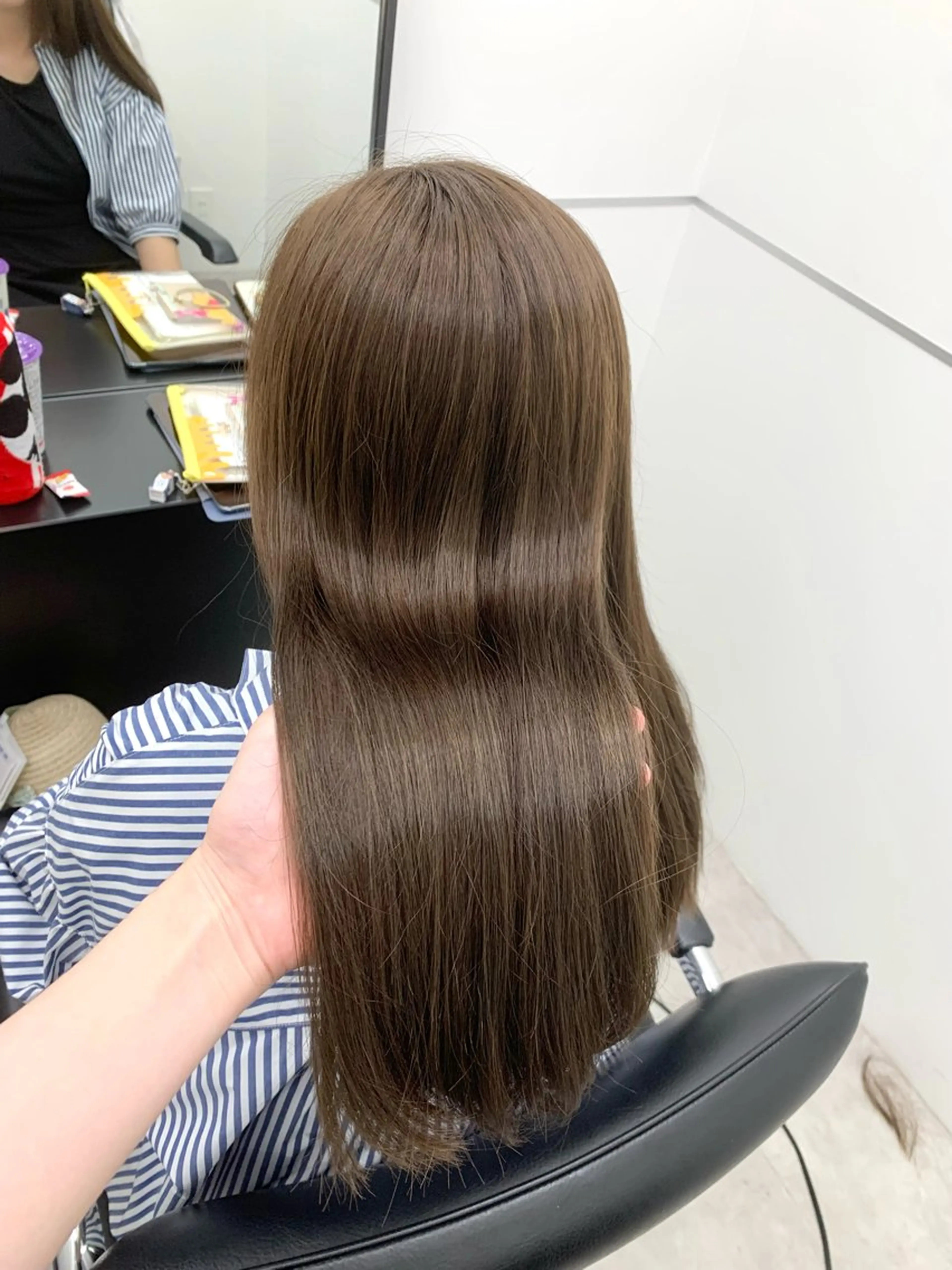 セミロング カラー アッシュ ベージュカラー カット ヘアカラー ヘッドスパ 本格ヘッドスパ🌿 ×ヘア　佐藤のヘアスタイル