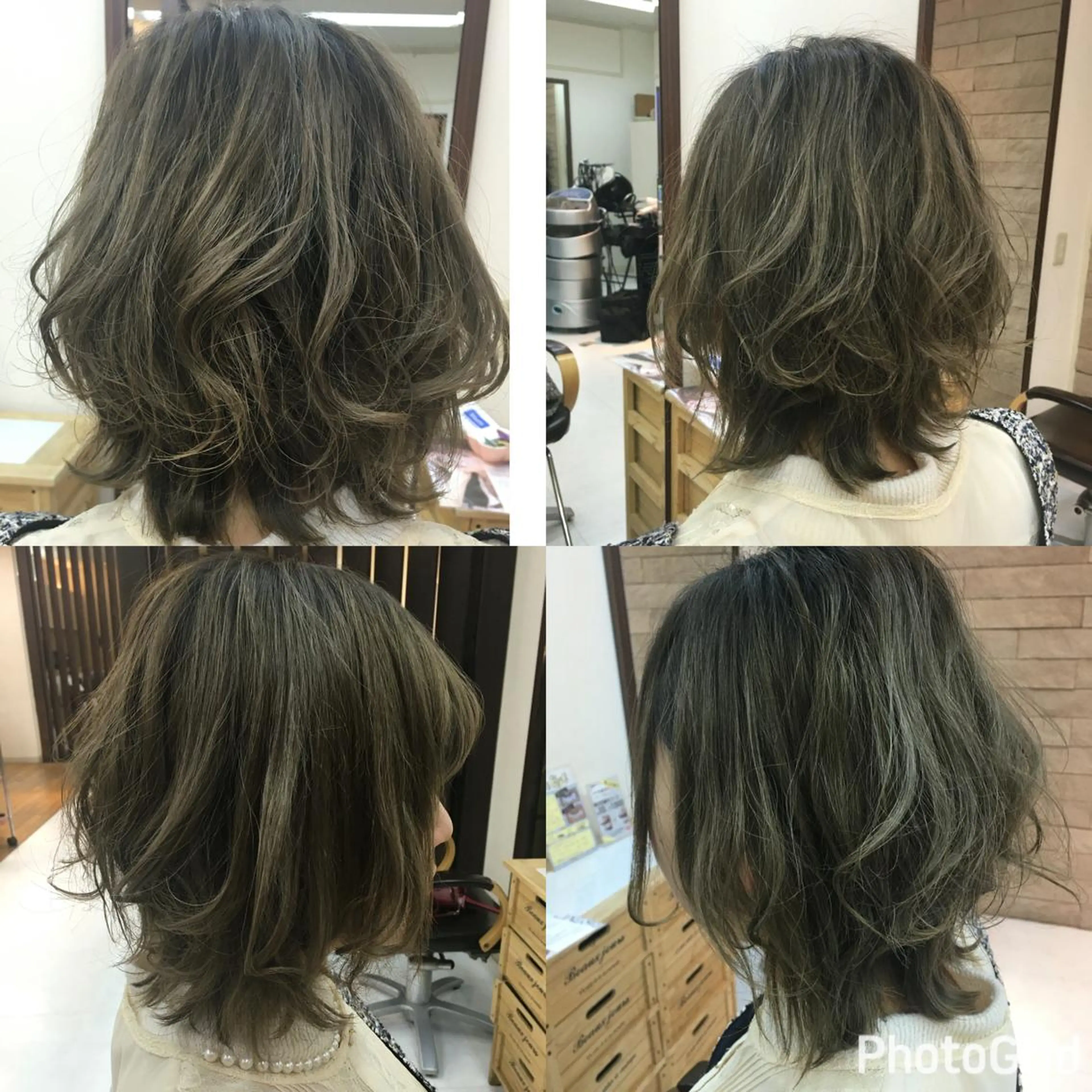 ショート カラー アッシュ ブルーカラー ブルーアッシュ PALETTE(パレット)所属・SHIORI💜口コ ミNo.1艶カラーのヘアスタイル