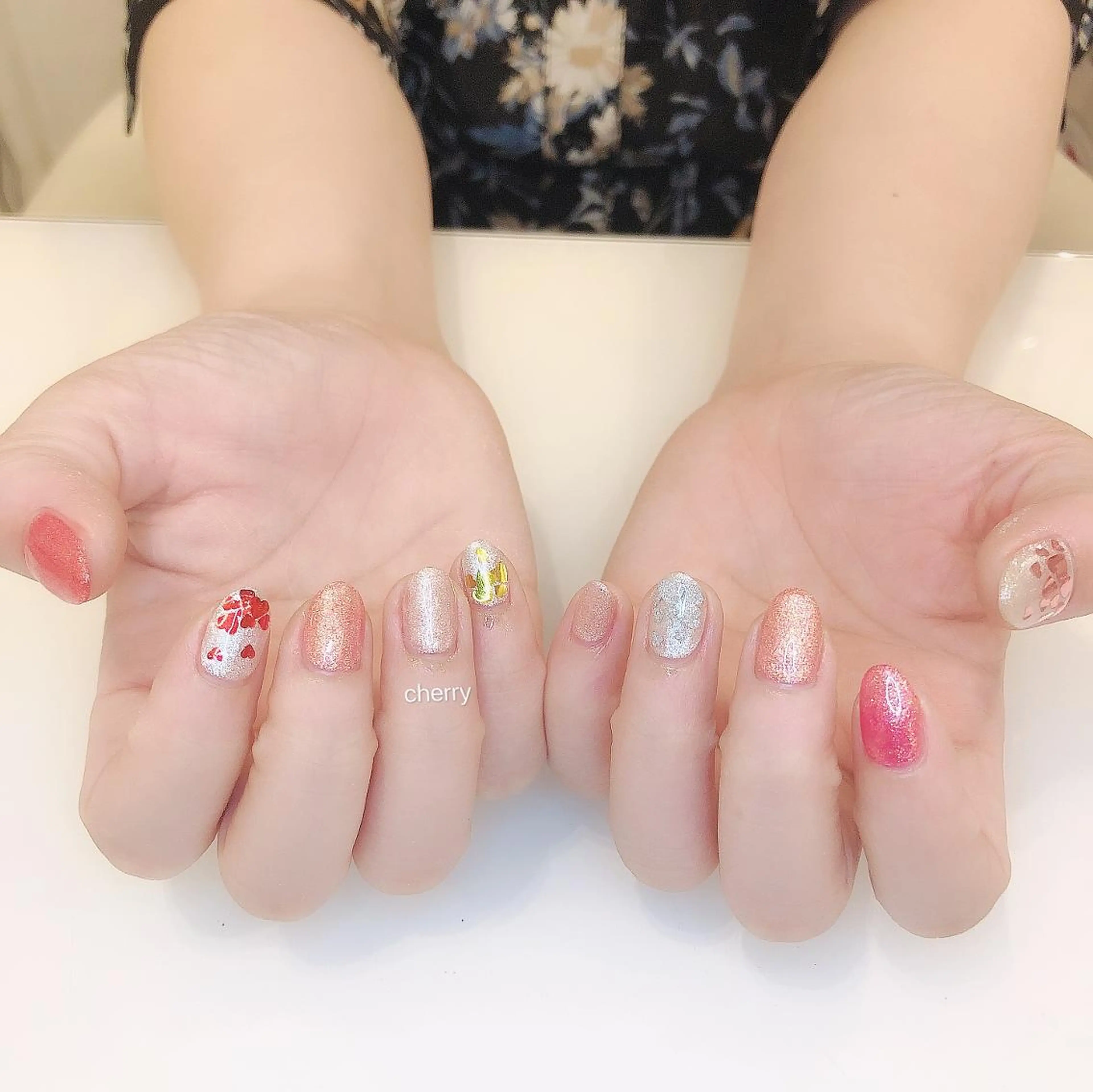 ネイル ジェルネイル SAKURA 🍒のネイルデザイン