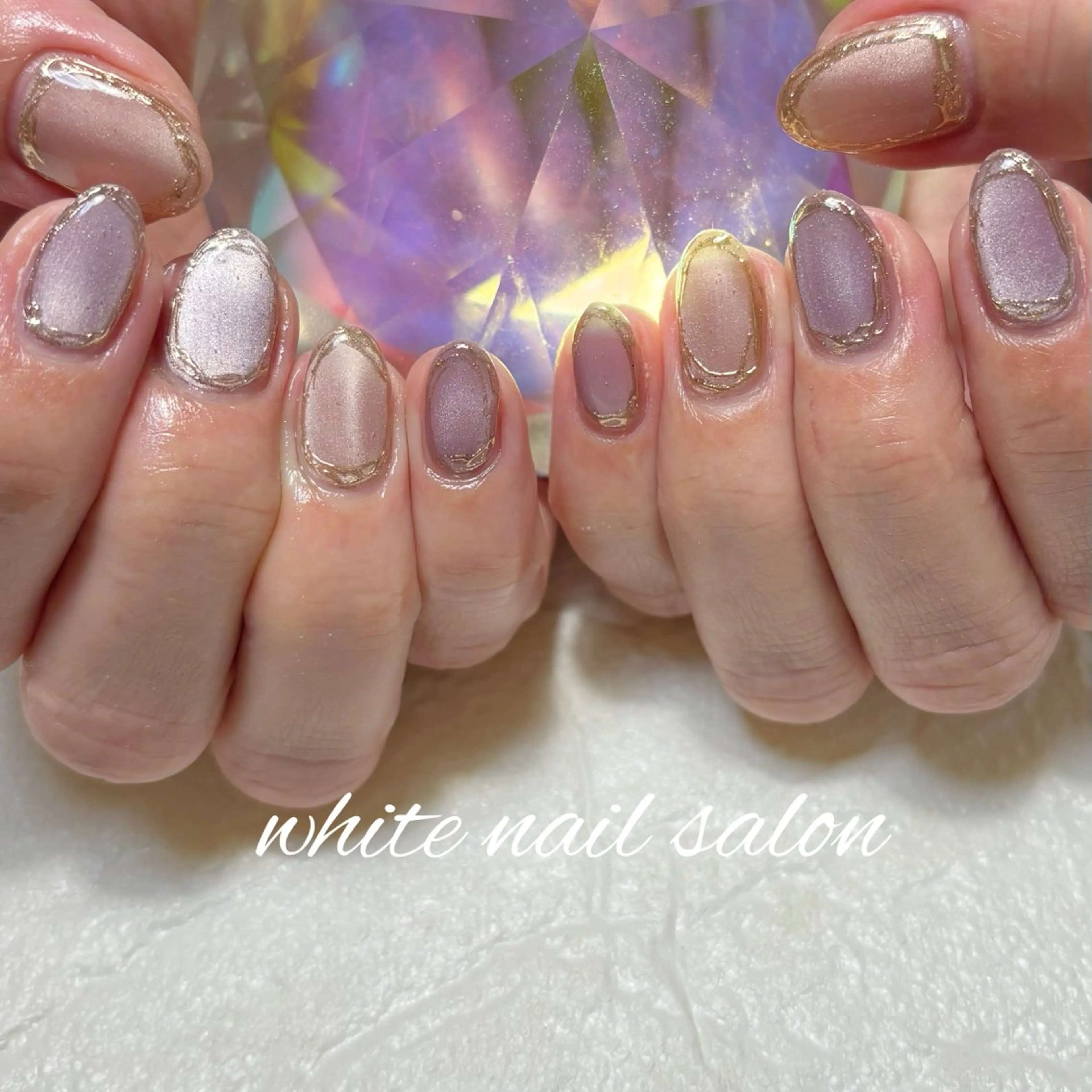 ネイル フットネイル ラメ(グリッター) ハンドネイル white nail salonのネイルデザイン