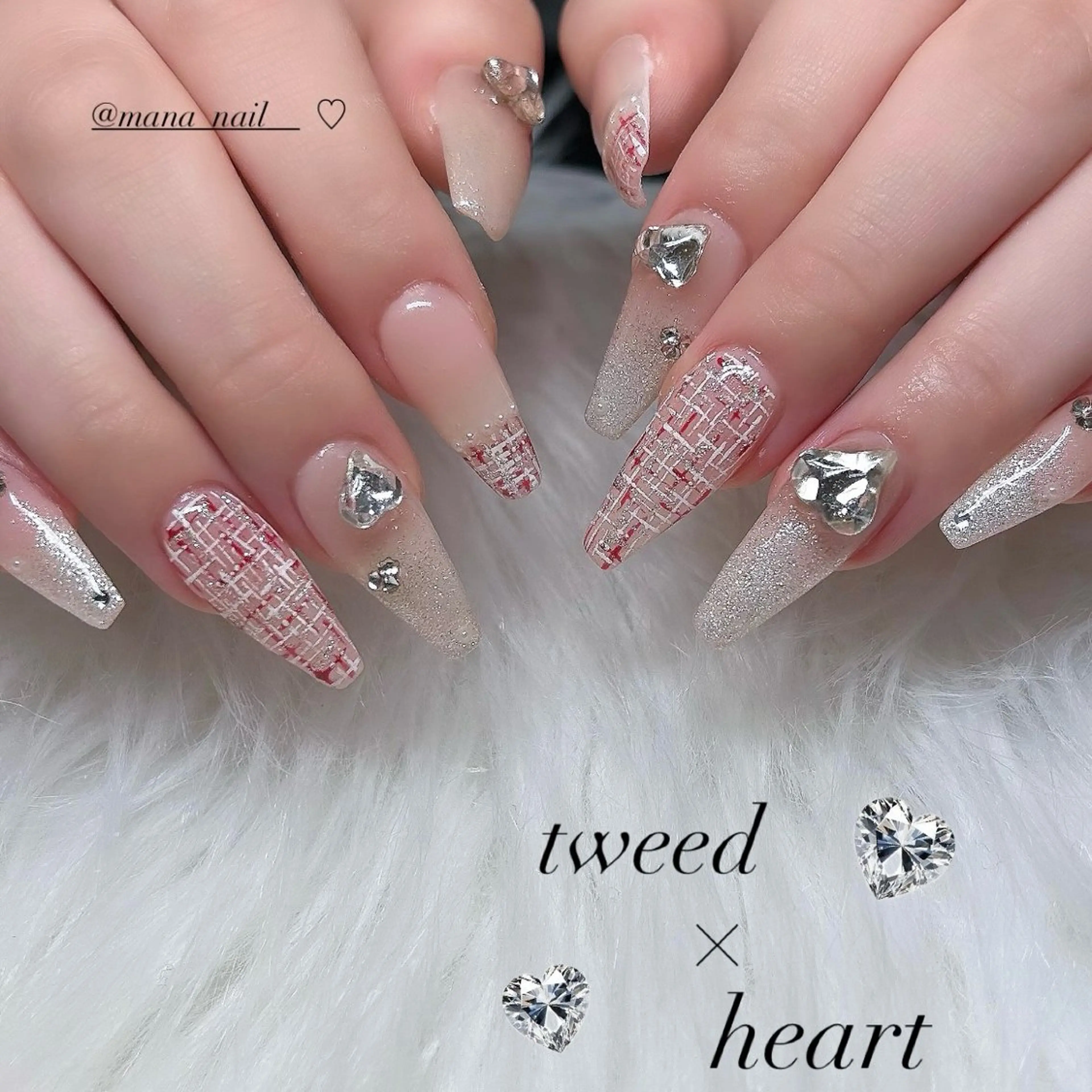 ネイル ハンドネイル 🩷Earth笛吹 𝑴𝒂𝒏𝒂🩷のネイルデザイン