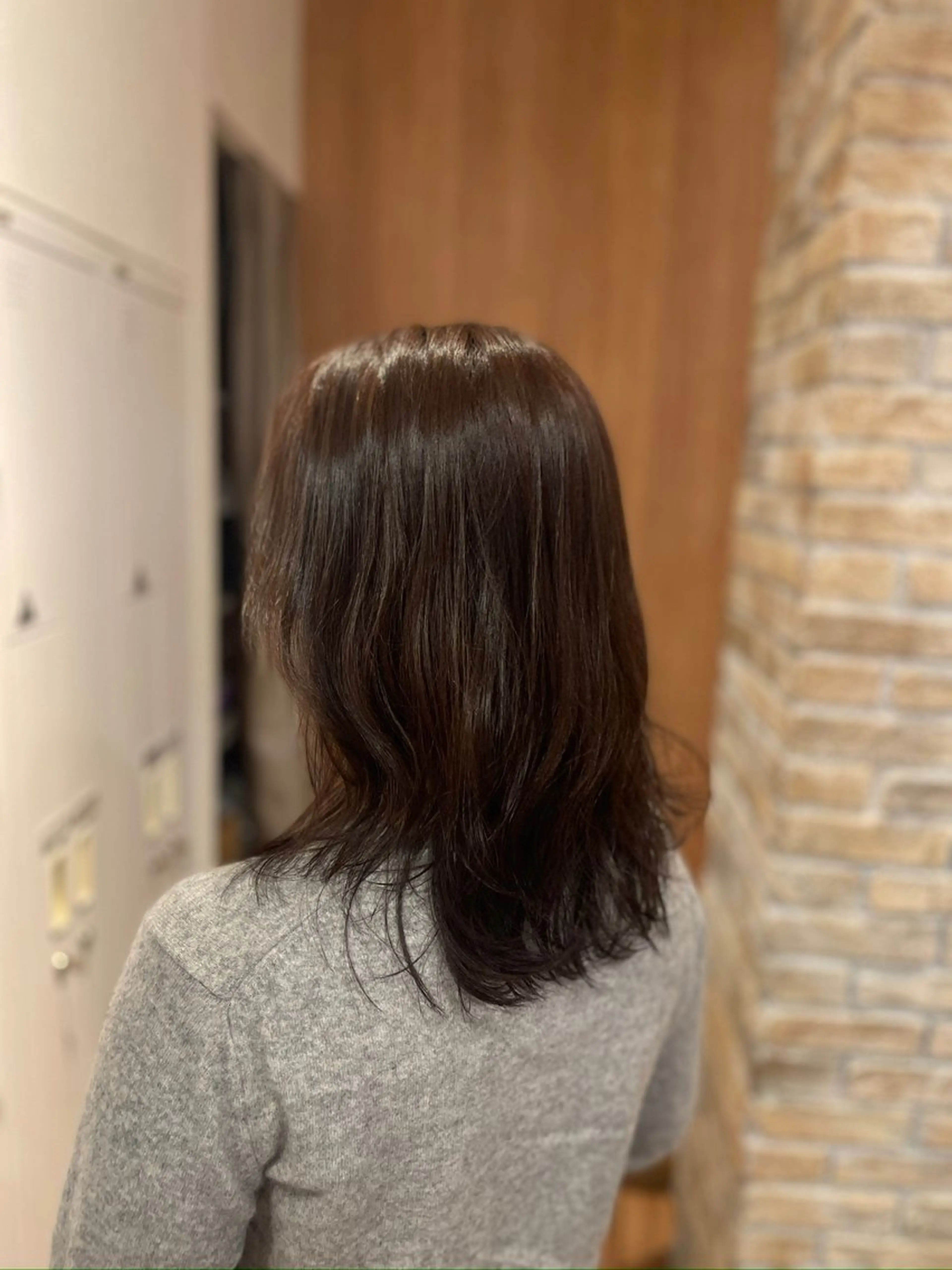 ミディアム カラー ヘアカラー 木田 絢子のヘアスタイル