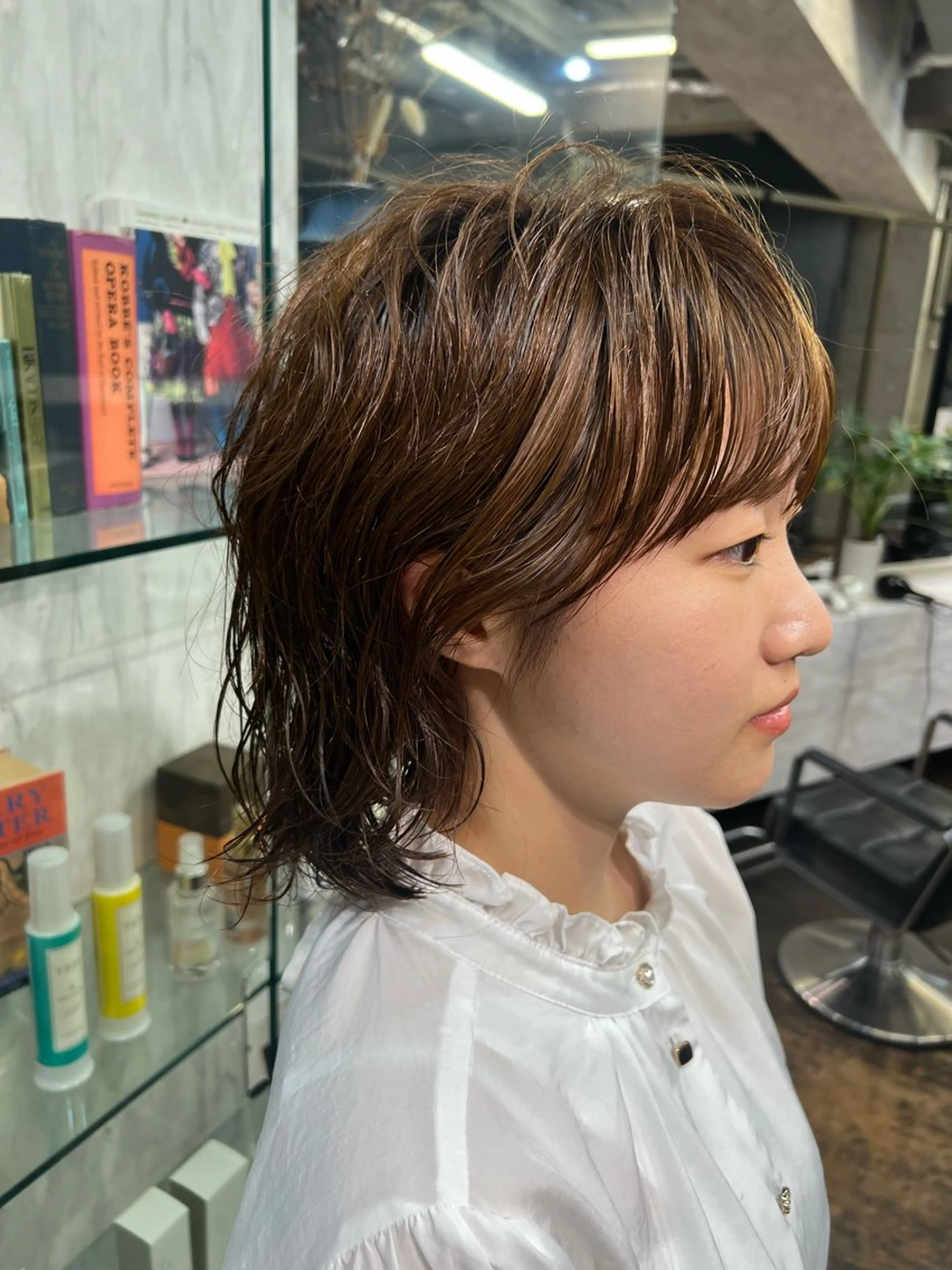 ミディアム パーマ ミディアムパーマ ニュアンスパーマ パーマ ROBBY所属・松井美樹/似合わせ ガーリー・韓国のヘアスタイル