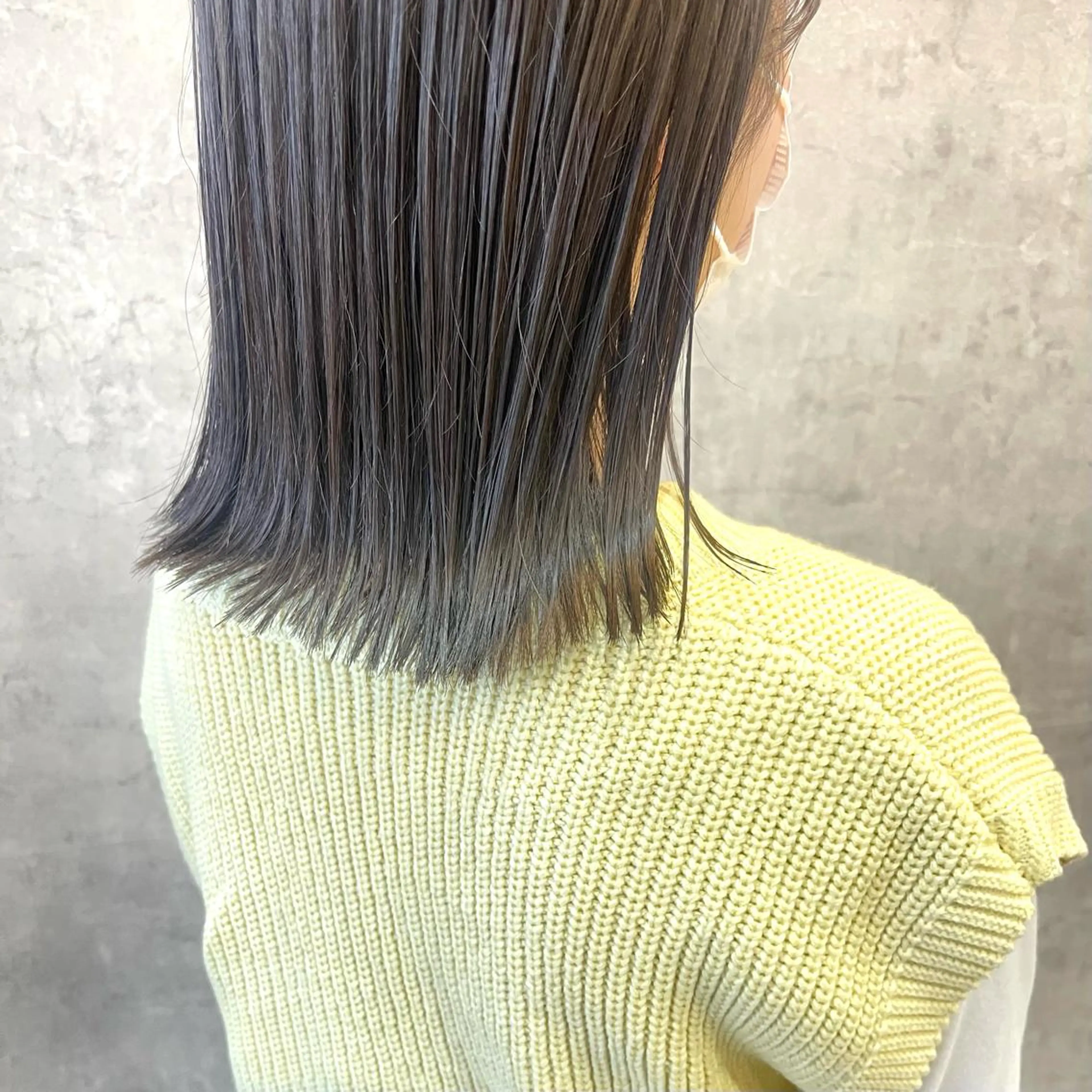 セミロング カラー ヘアアレンジ アッシュ オリーブカラー カット ヘアカラー トリートメント merci.所属・🌻まさの あいり🌻のヘアスタイル