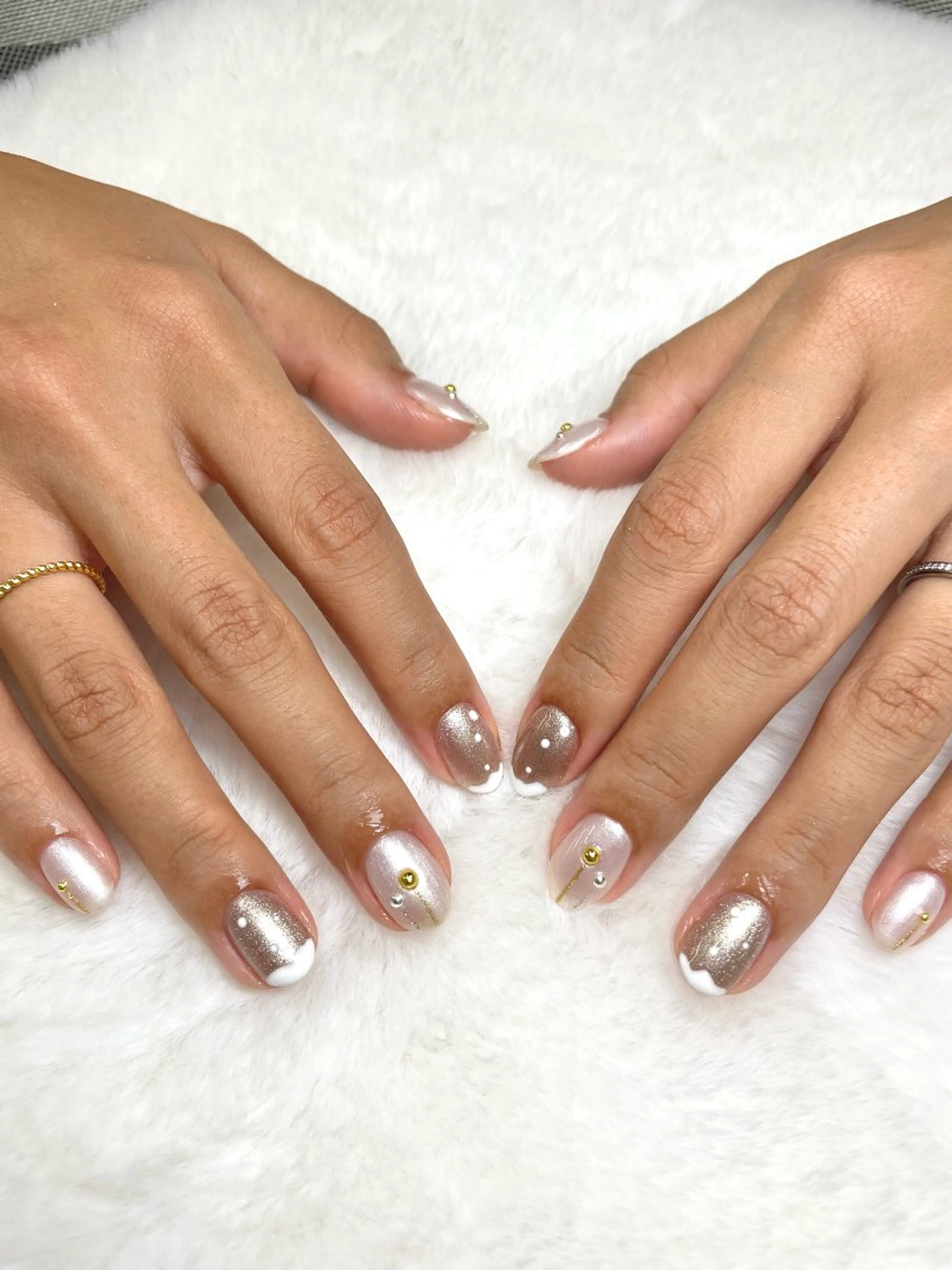 ネイル ハンドネイル 竹 🎋のネイルデザイン