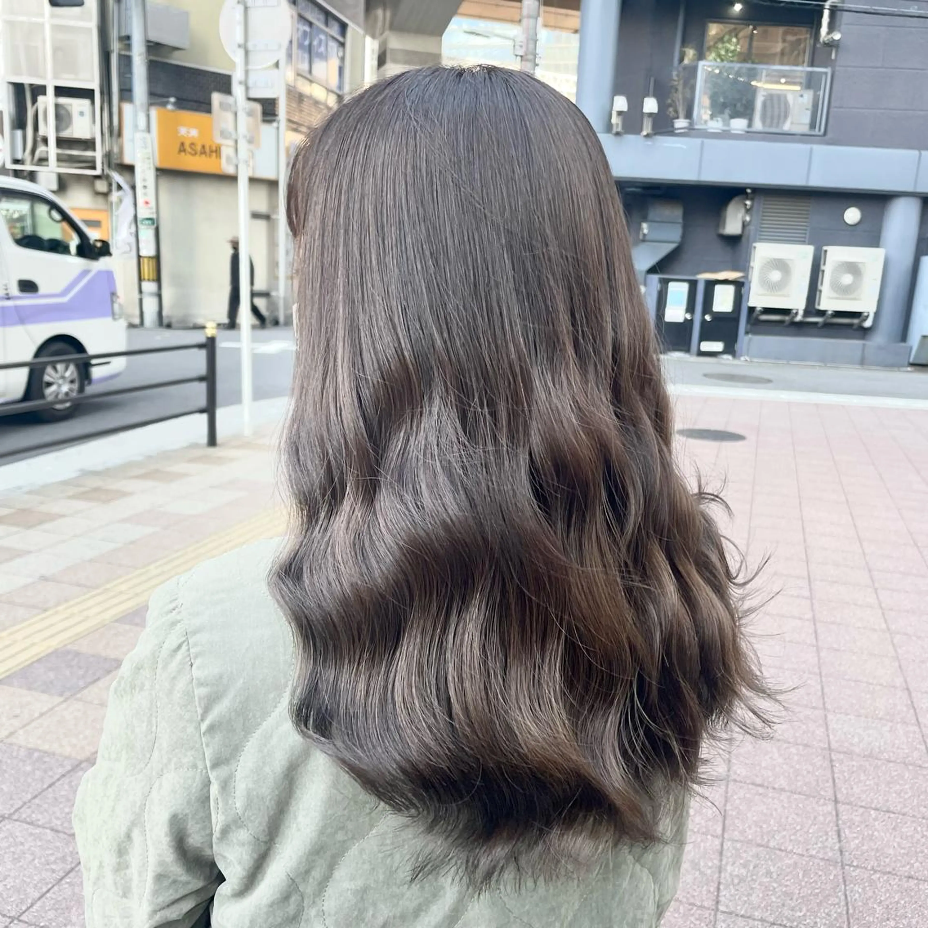 ミディアム カラー 🔵暗髪　特化🔵 梅田・増田のヘアスタイル