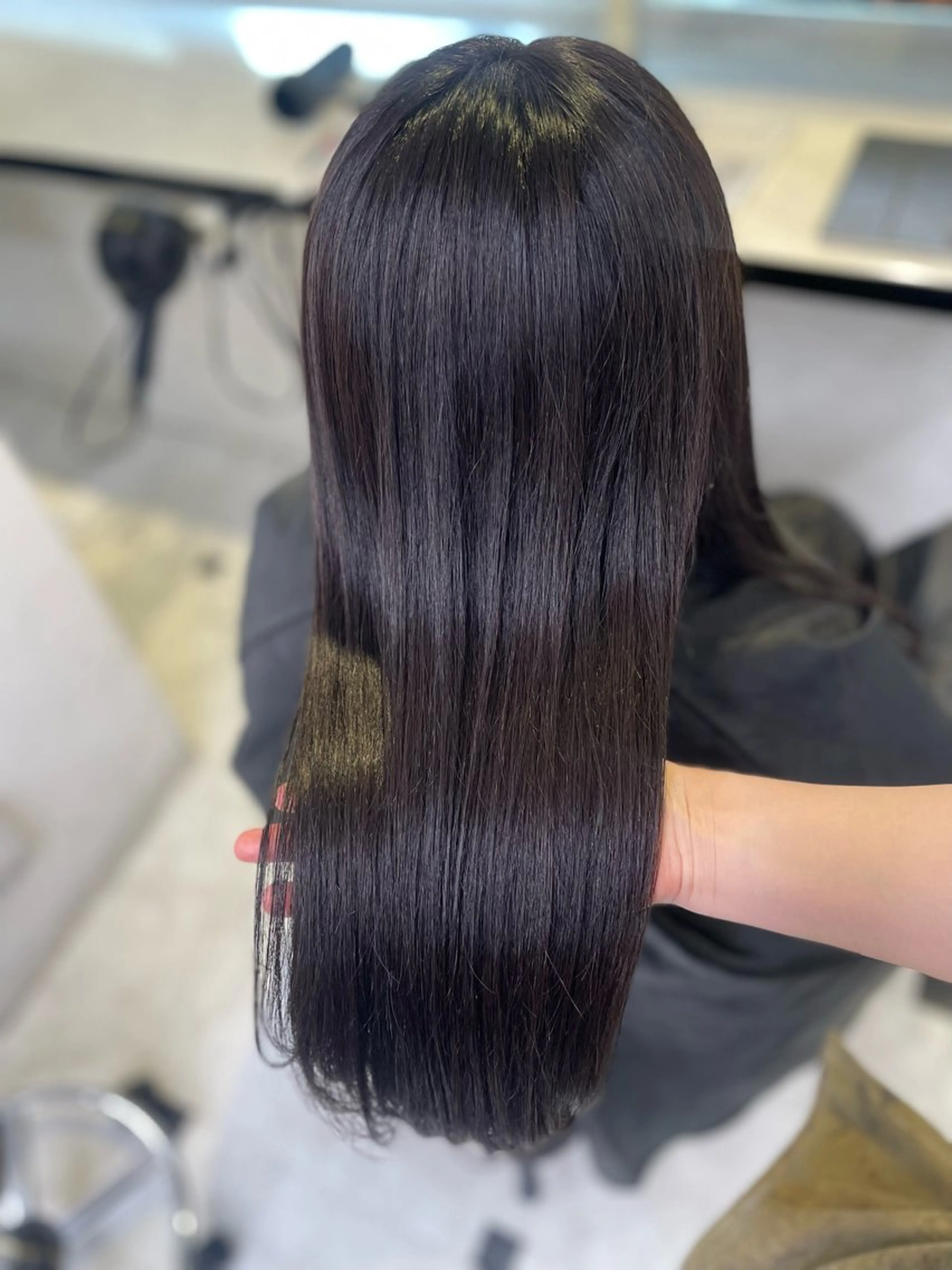 セミロング カット ヘッドスパ ヘアセット うる艶トレンドヘア 🕊️上野BABYのヘアスタイル