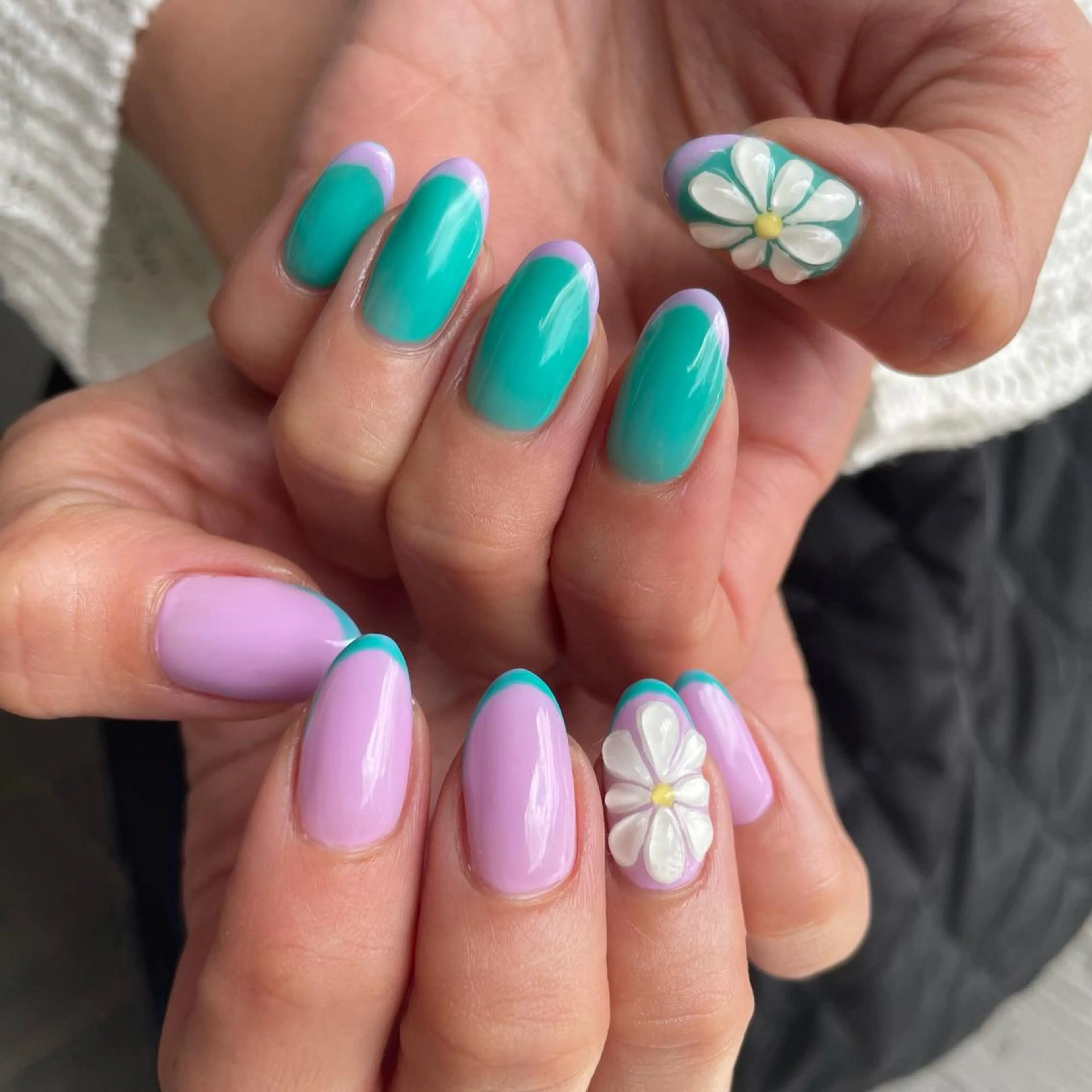 ネイル フラワーネイル フレンチネイル ぷっくりネイル Colorer'me クロレミーのネイルデザイン