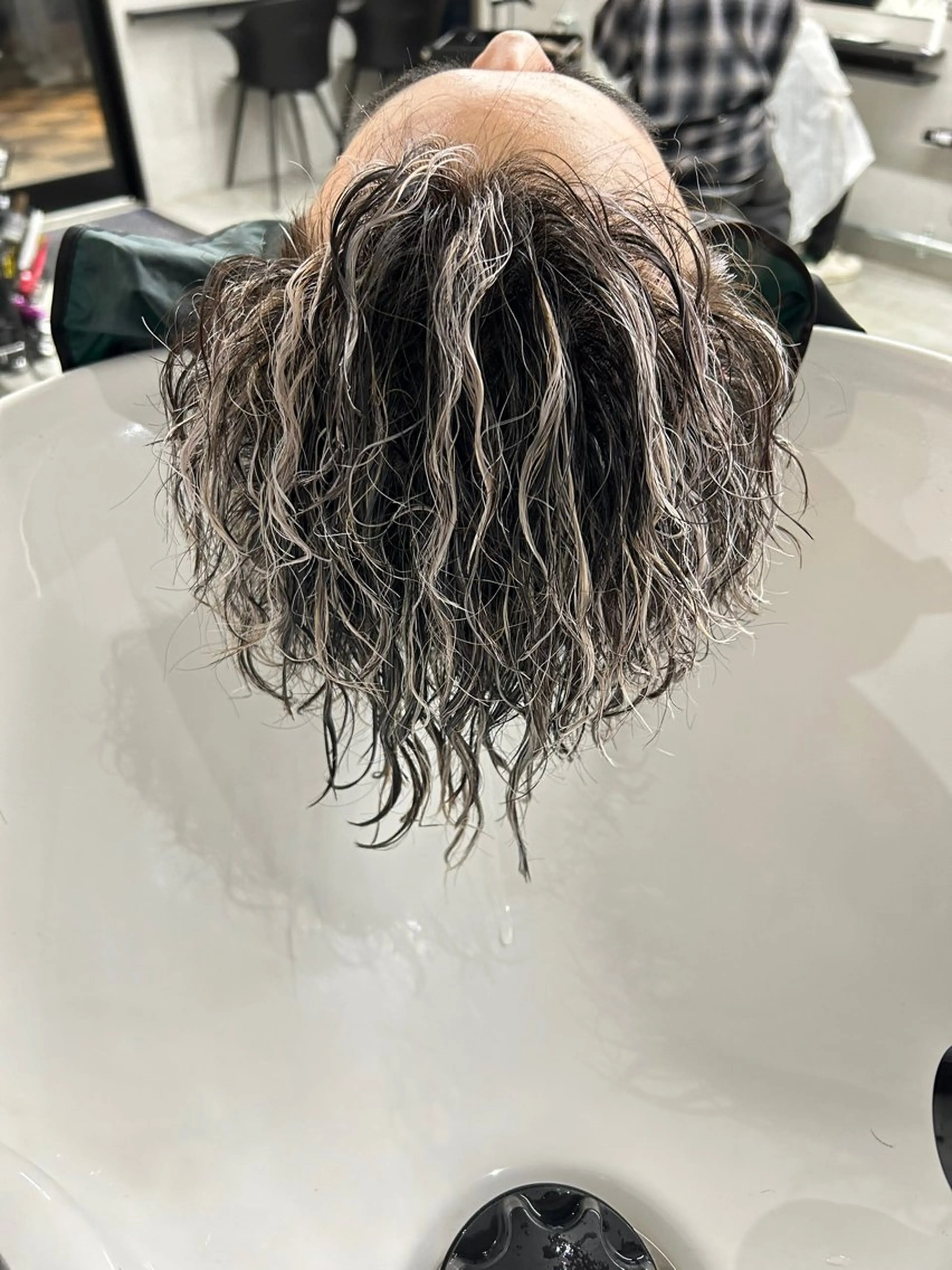 ショート カラー パーマ メンズ カット パーマ 大和田 玲円/メンズ専門のヘアスタイル