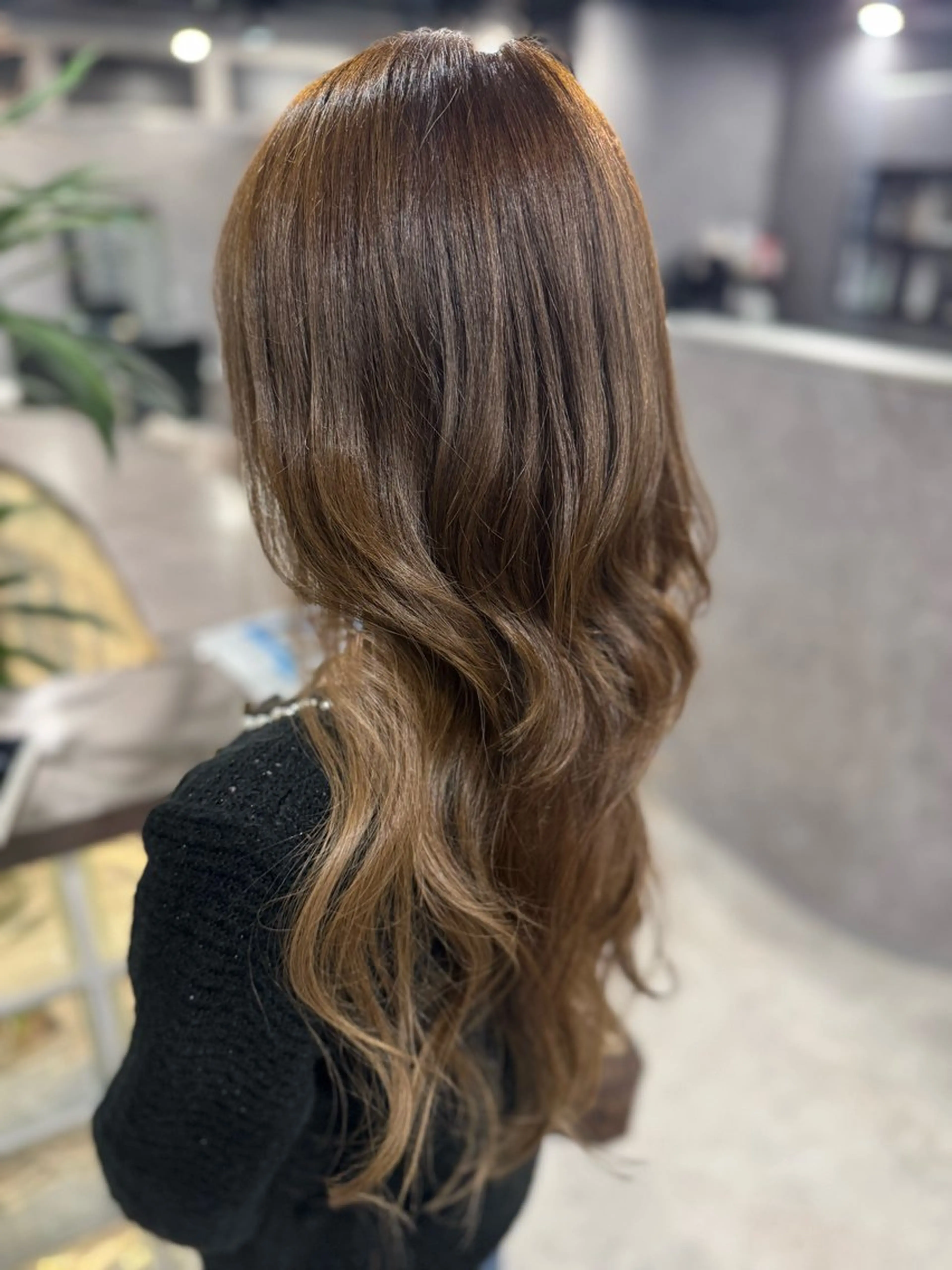 ロング カラー ベージュカラー ブリーチ ダブルカラー ブリーチなしカラー ヘアカラー トリートメント ink Runaのヘアスタイル