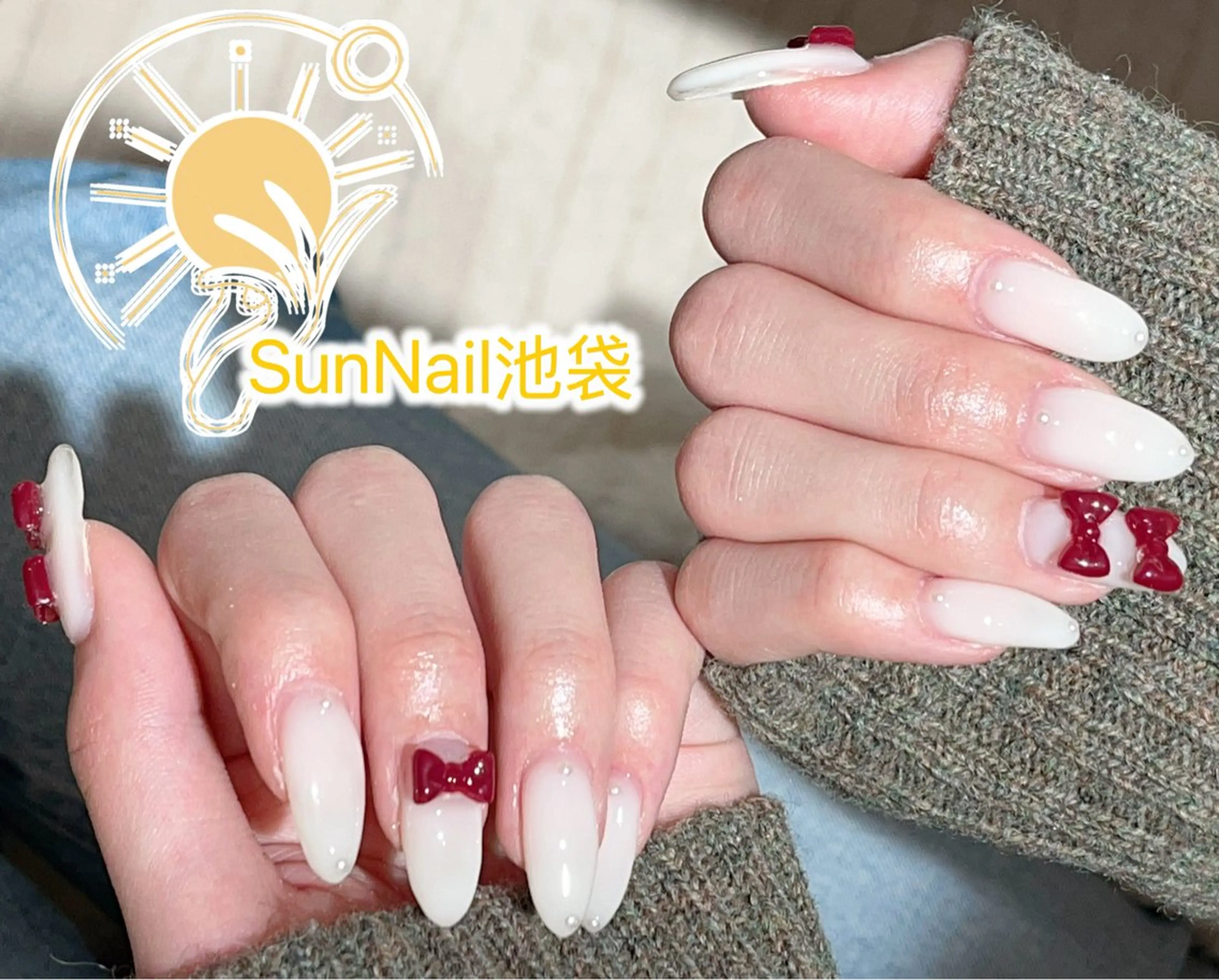 ネイル 成人式 ニュアンスネイル 冬ネイル ハンドネイル ハンドケア Sun Nail 池袋のエステ・リラクイメージ