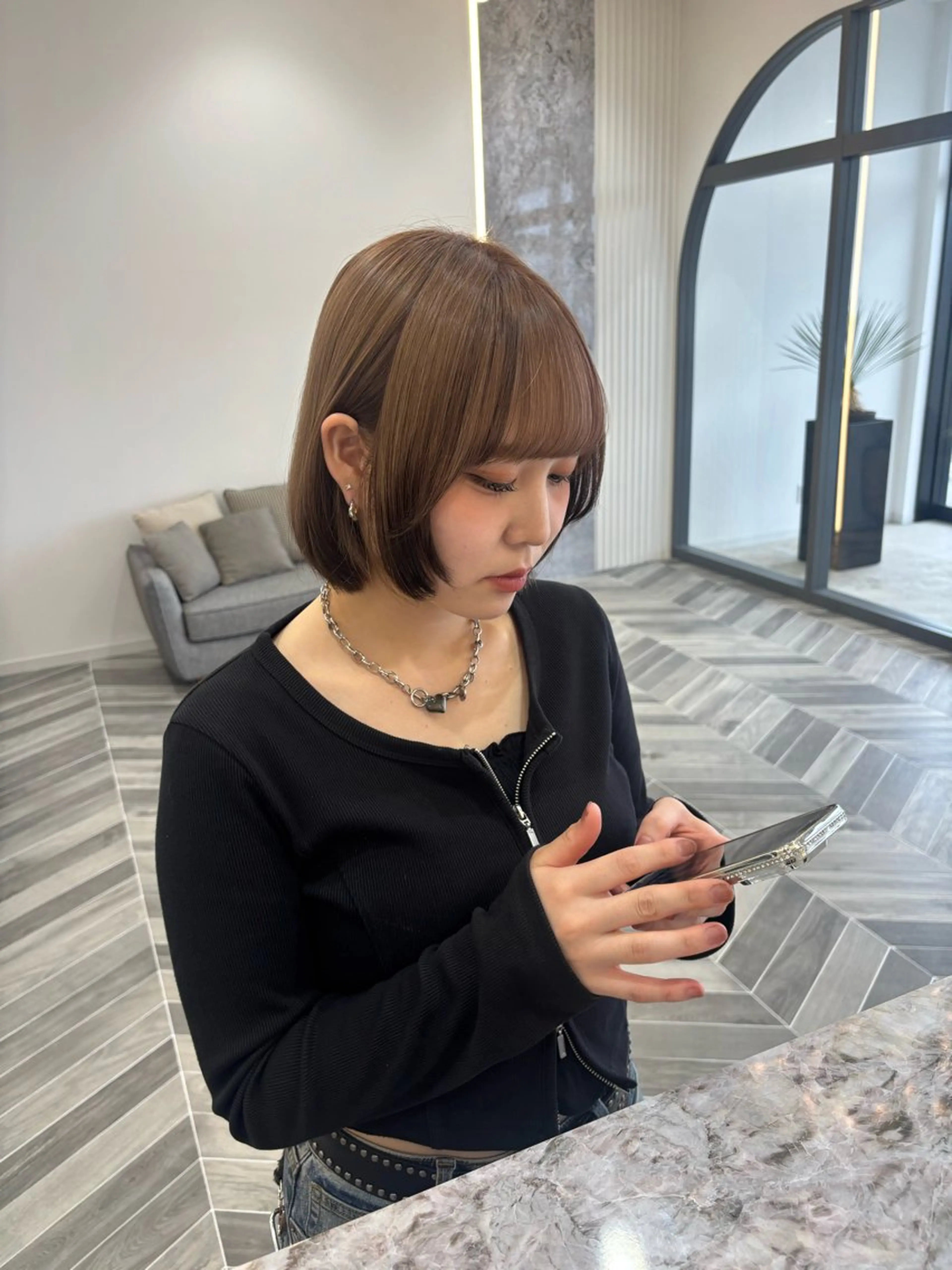 カラー 佐藤 美柚のヘアスタイル