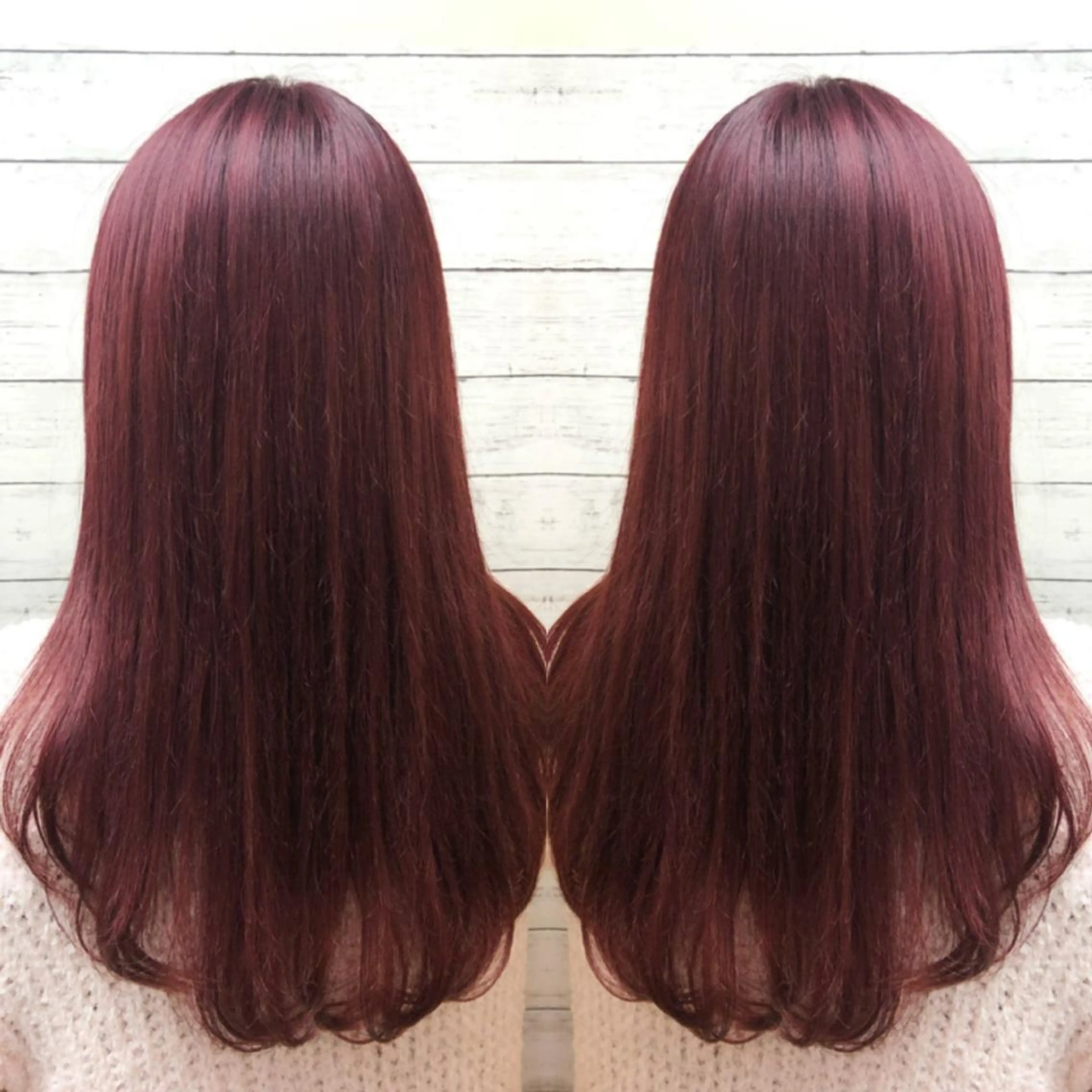 ロング カラー ヘアカラー トリートメント ヘアセット 韓国ヘア🤍髪質改善 🇰🇷AKANEのヘアスタイル