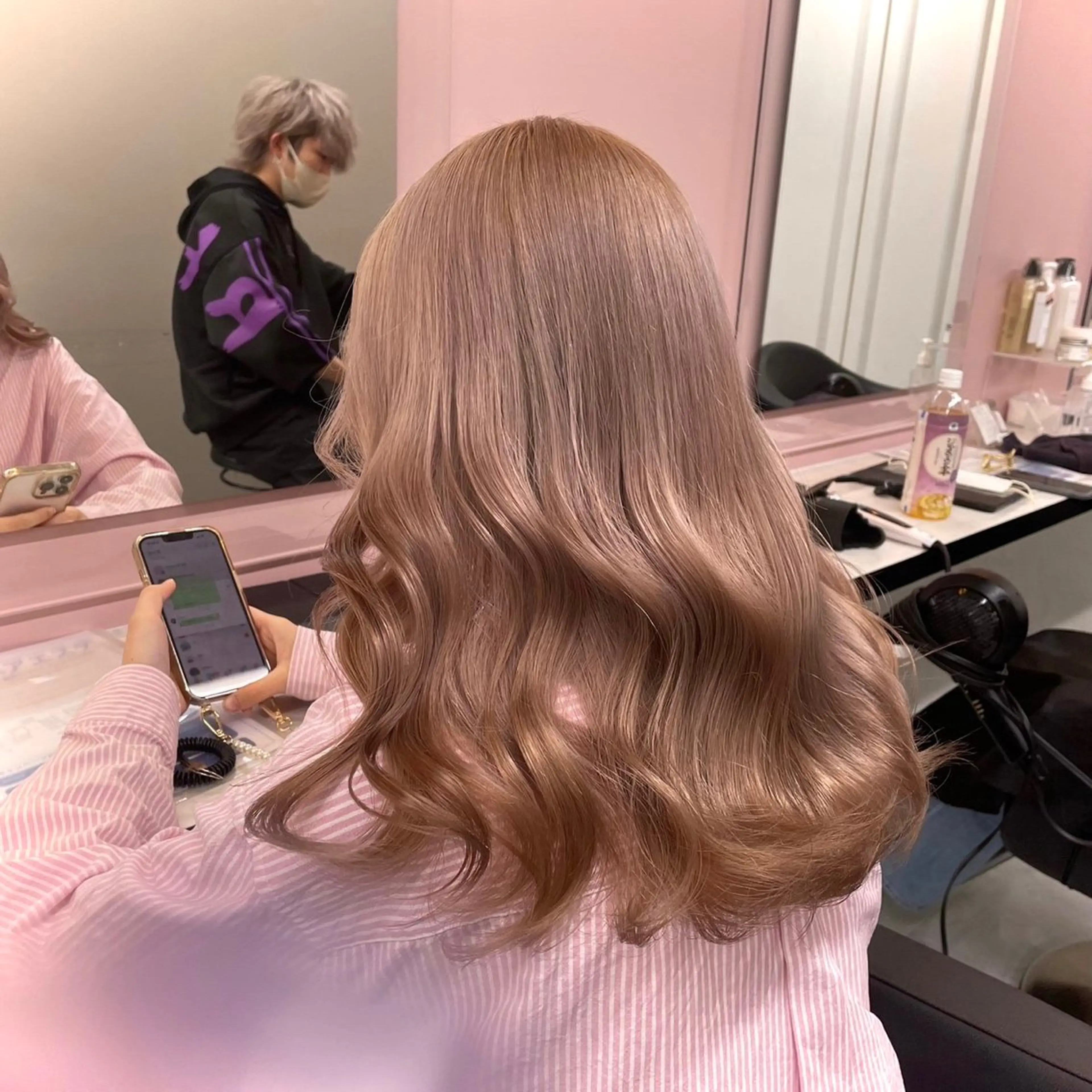 ロング ヘアカラー ヘアセット Miwa🤍ダメージ レスカラー特化🦢のヘアスタイル