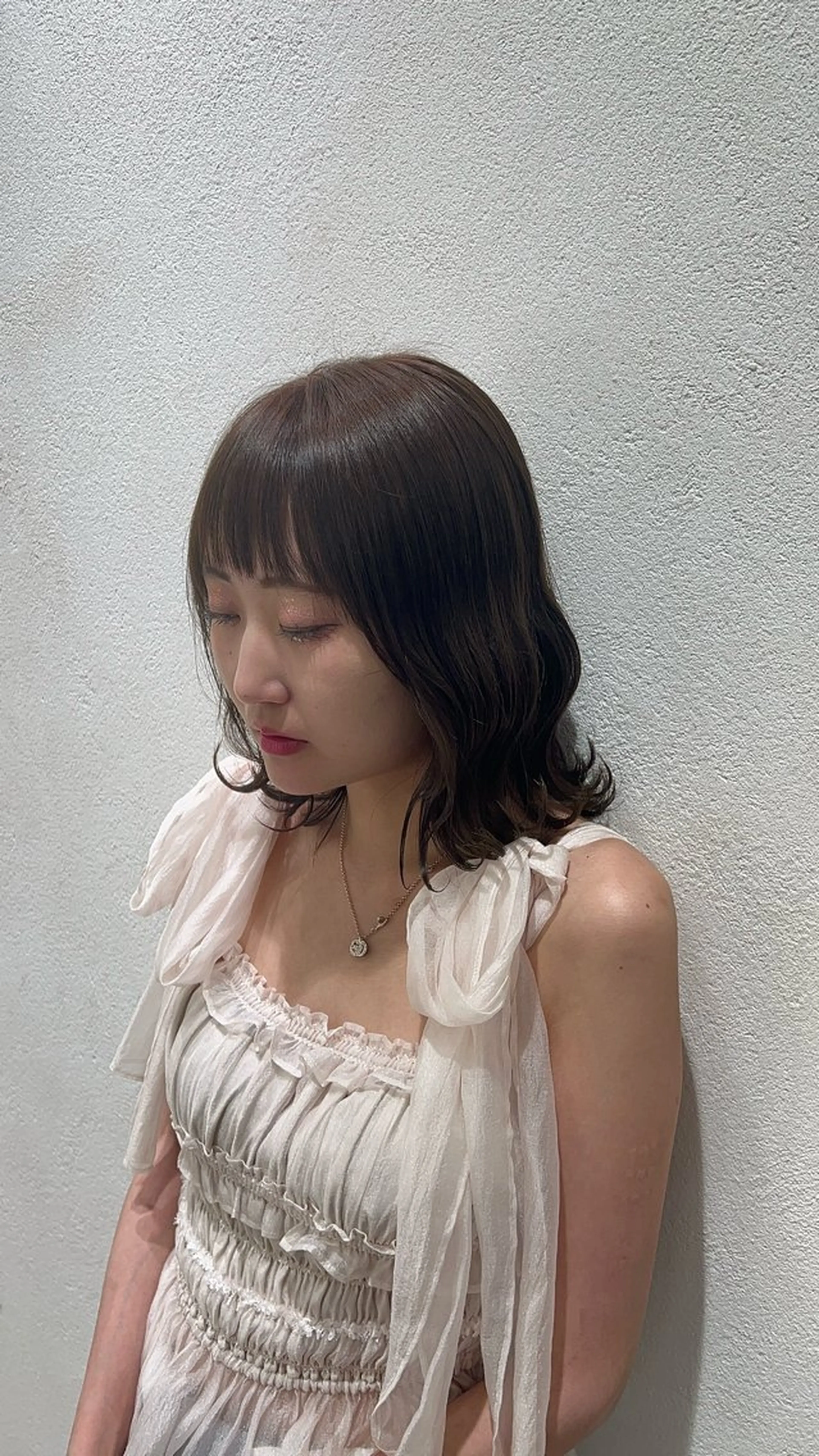 ミディアム ヘアカラー stair:case 武蔵小杉所属・髪質改善/ハイトーン 特化🧡‬‪田中颯士のヘアスタイル
