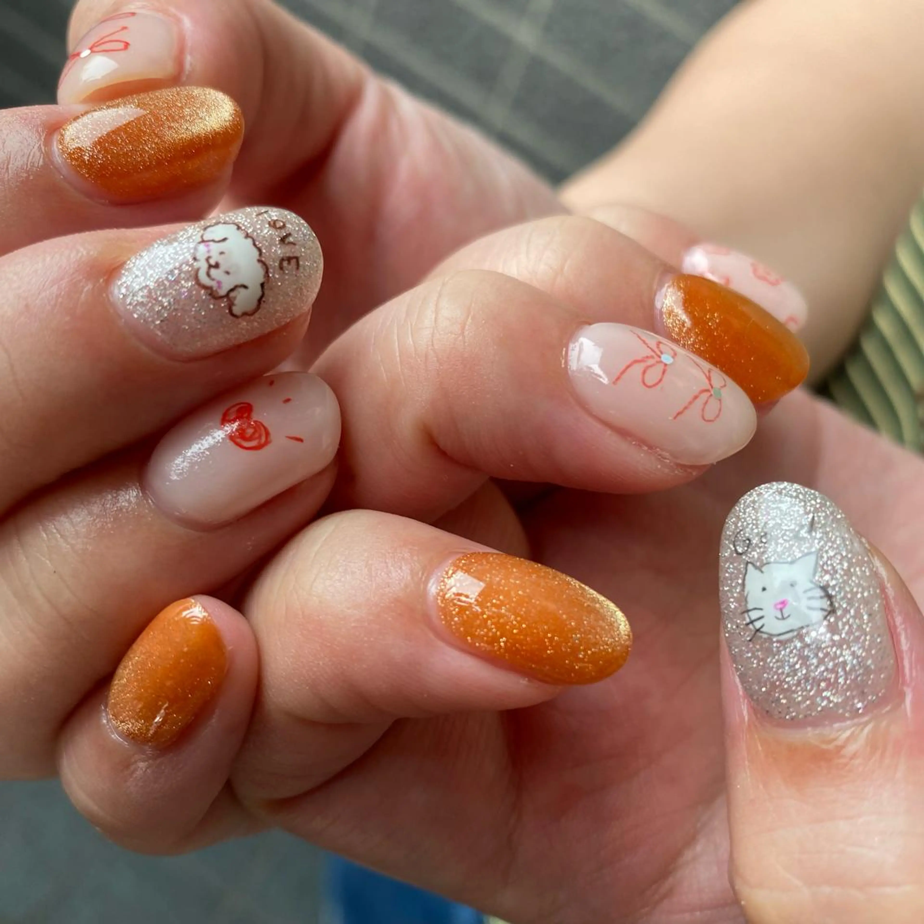 メンズ ネイル akari✨ 韓国風、メンズネイルのネイルデザイン