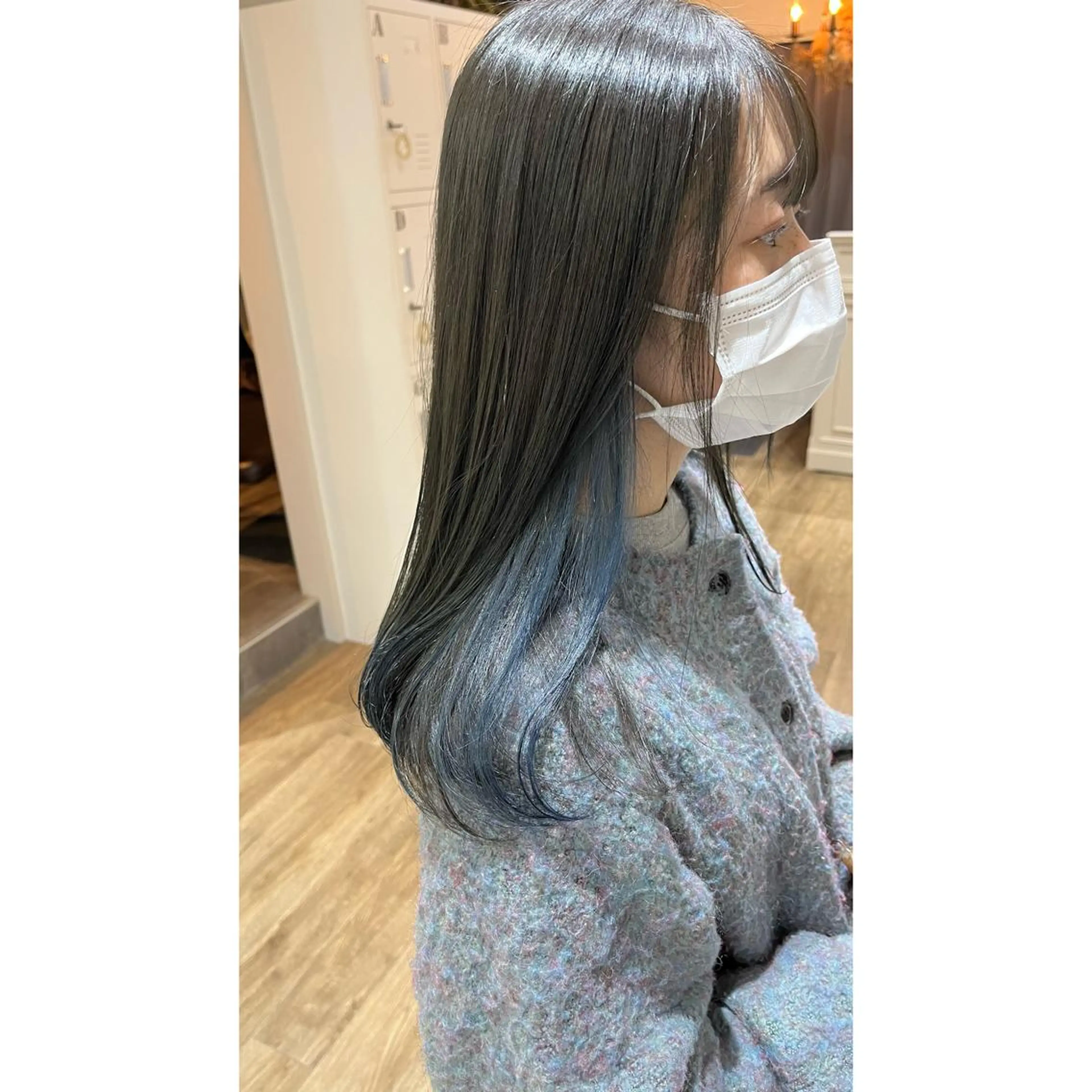 セミロング カラー ヘアカラー トリートメント 梅田/髪質改善カラー ❄︎ mikiのヘアスタイル