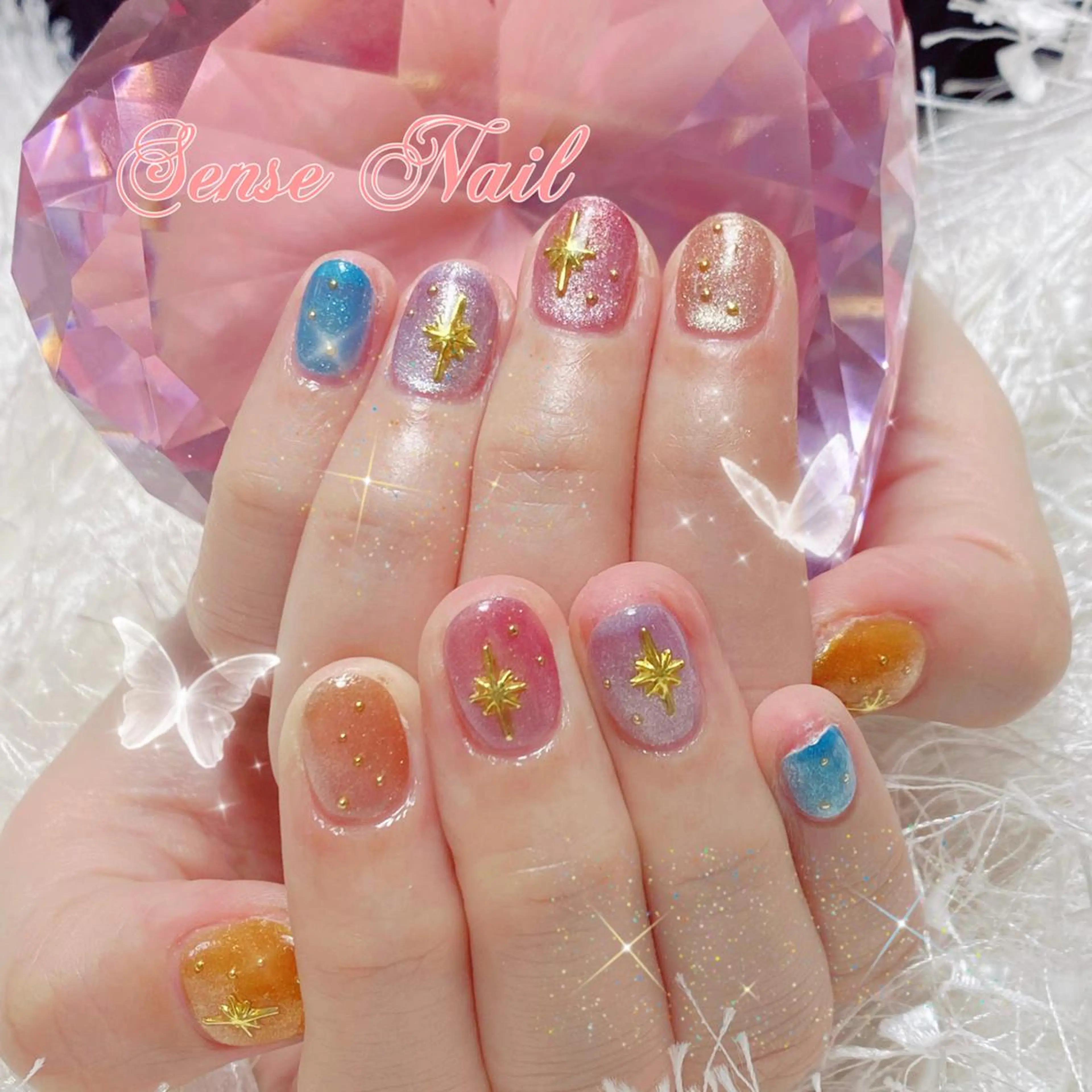 ネイル ハンドネイル ハンドケア Queenie 🦋のネイルデザイン
