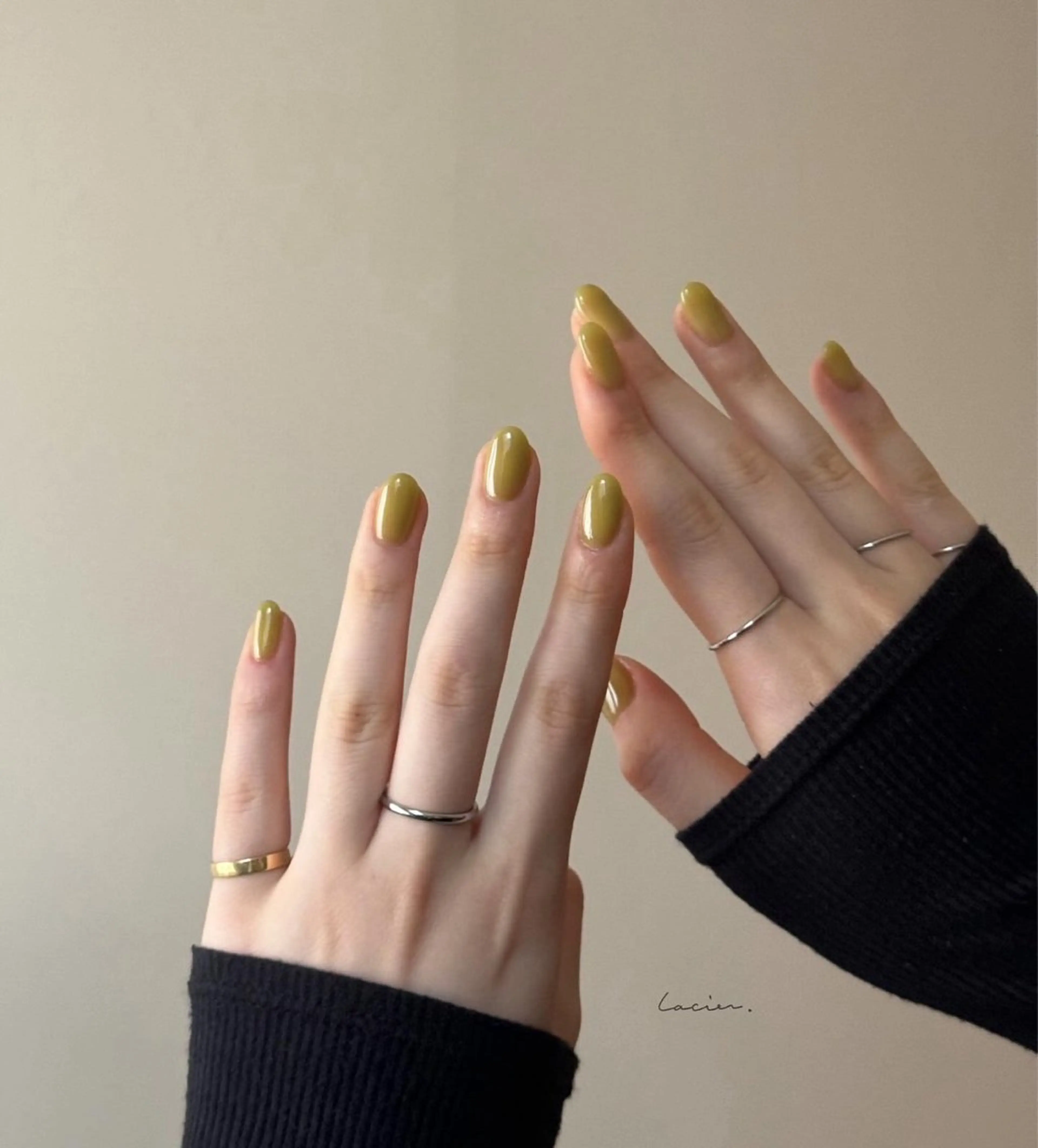 ネイル ニュアンスネイル ピスタチオネイル シンプルネイル ハンドネイル lacier nailのネイルデザイン