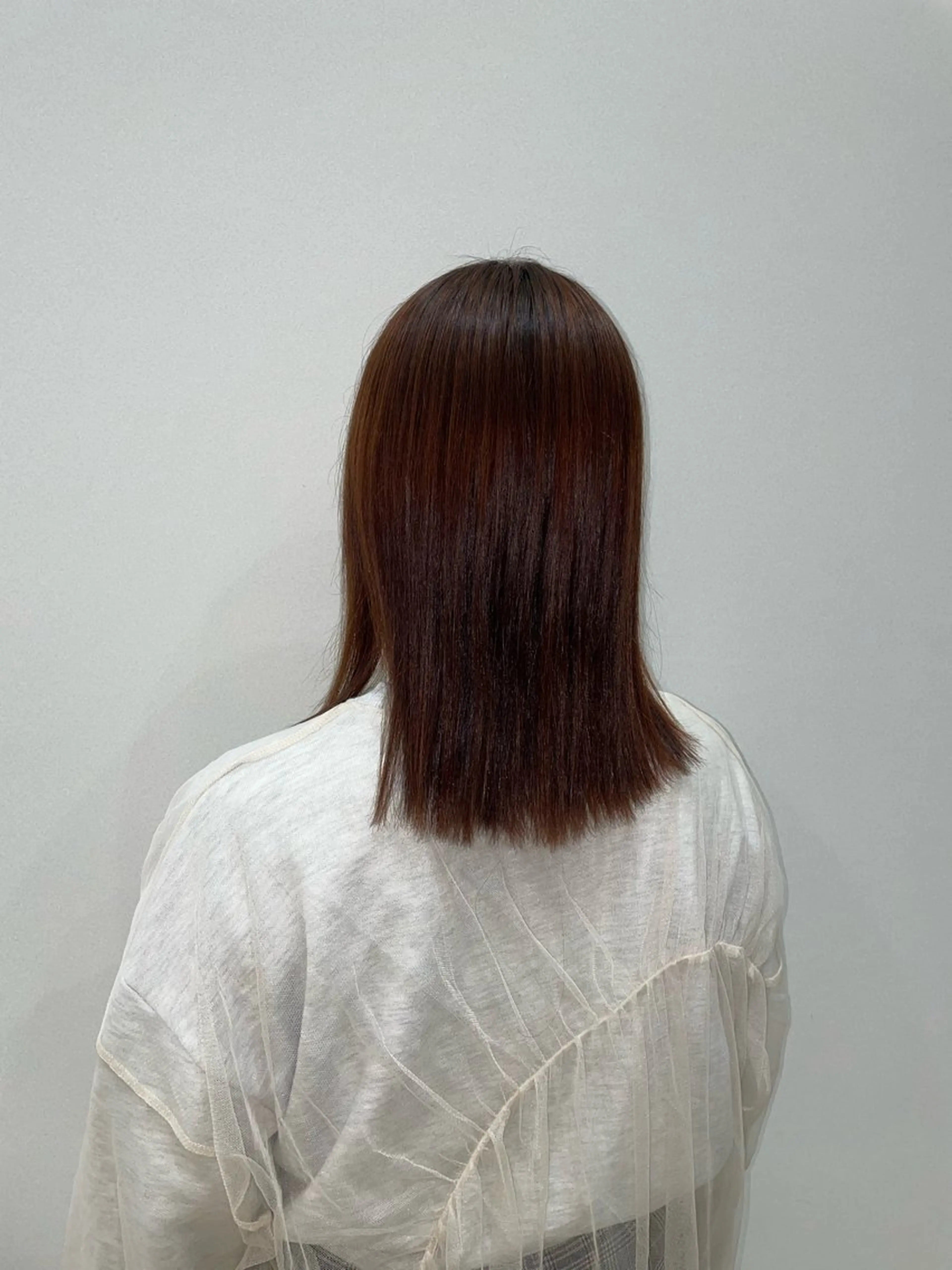 ミディアム パーマ 髪質改善 酸性ストレート ストレートパーマ 縮毛矯正 トリートメント OASIS AVEDA 立川所属・ボブ/ショート/ ゆづきのヘアスタイル