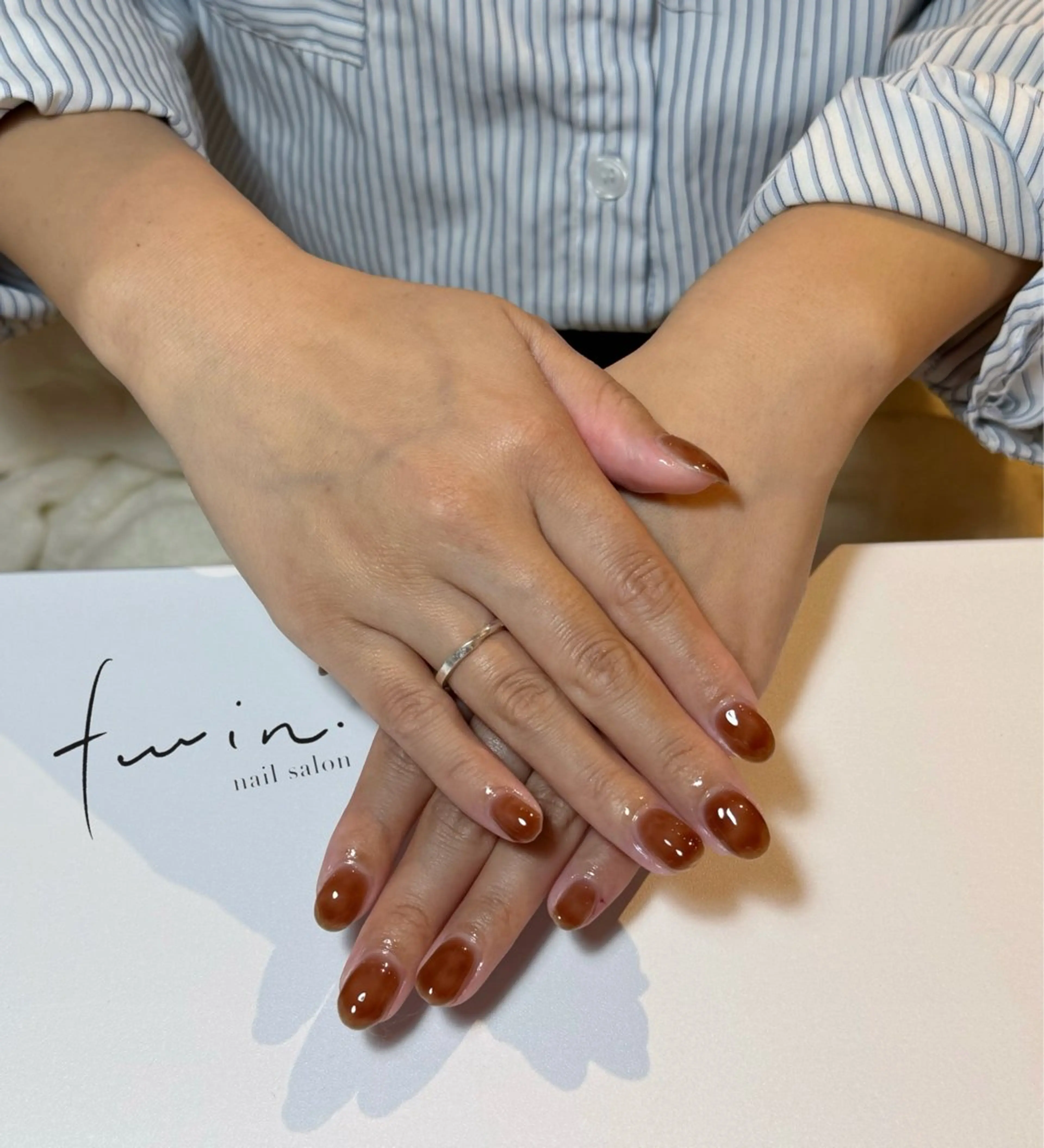 ネイル ワンカラーネイル twin. ayariのネイルデザイン