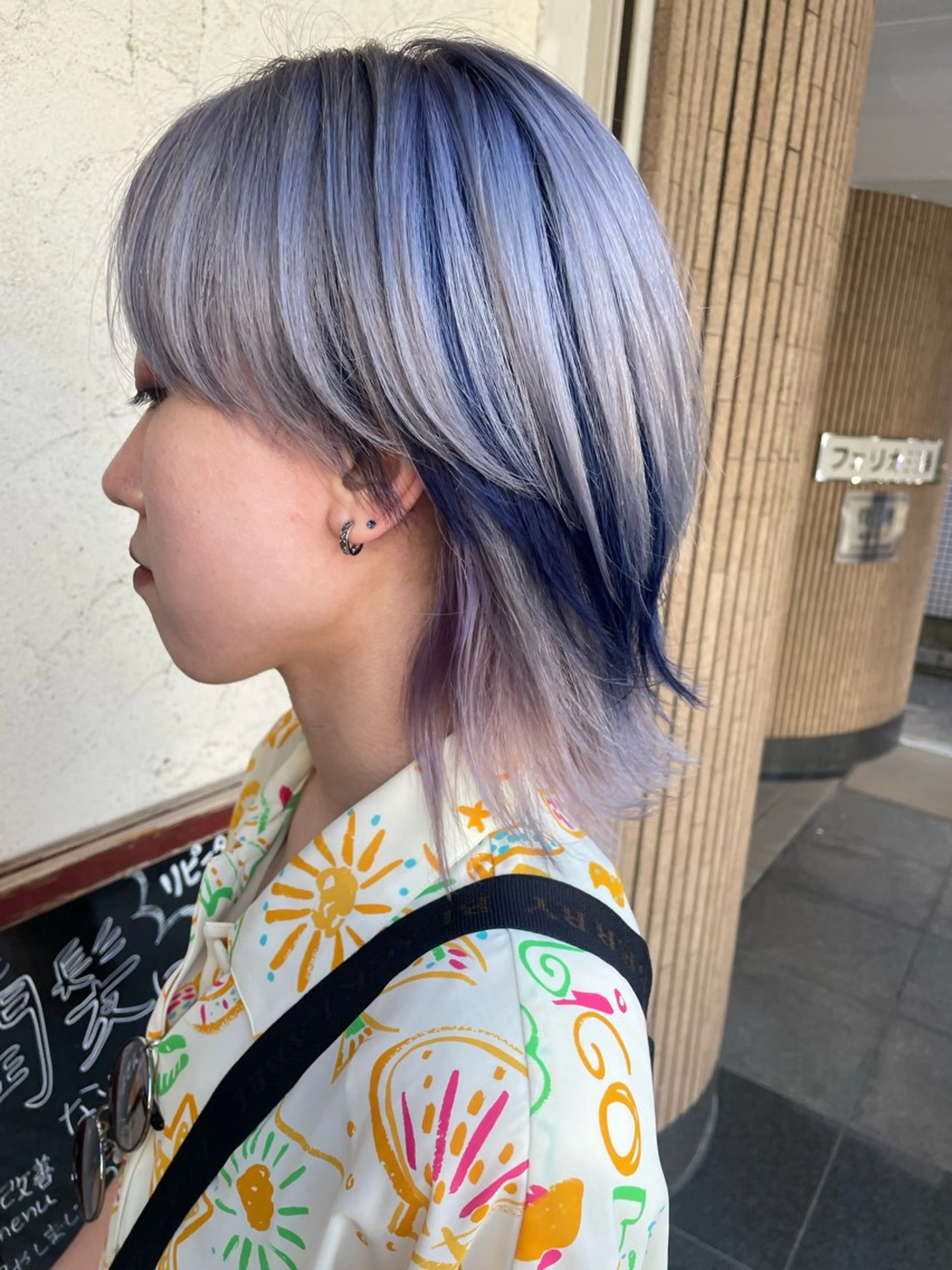 ミディアム カラー カット ヘアカラー 前川 万都里のヘアスタイル