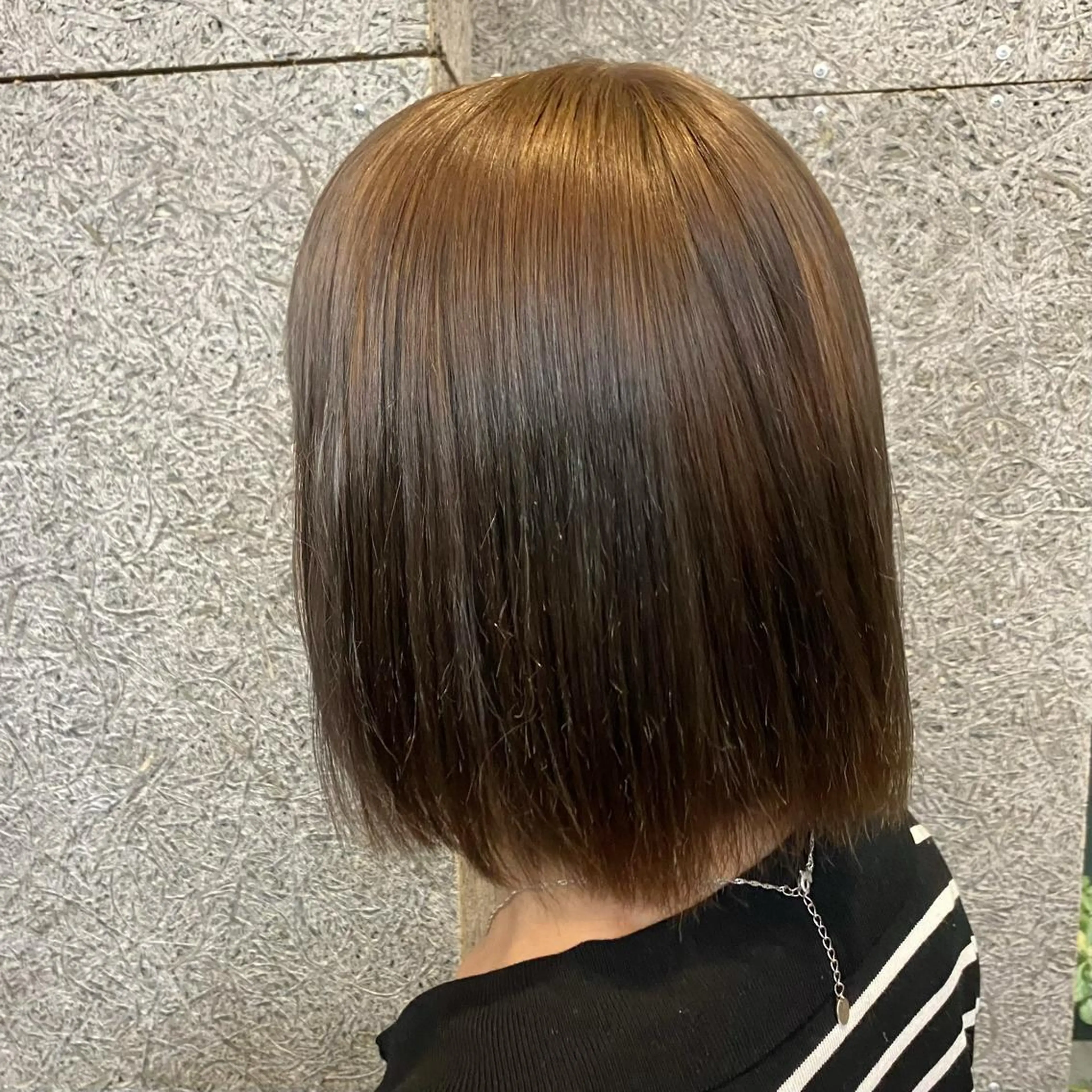 ミディアム 暖色艶color / ボブ🦩Rioのヘアスタイル