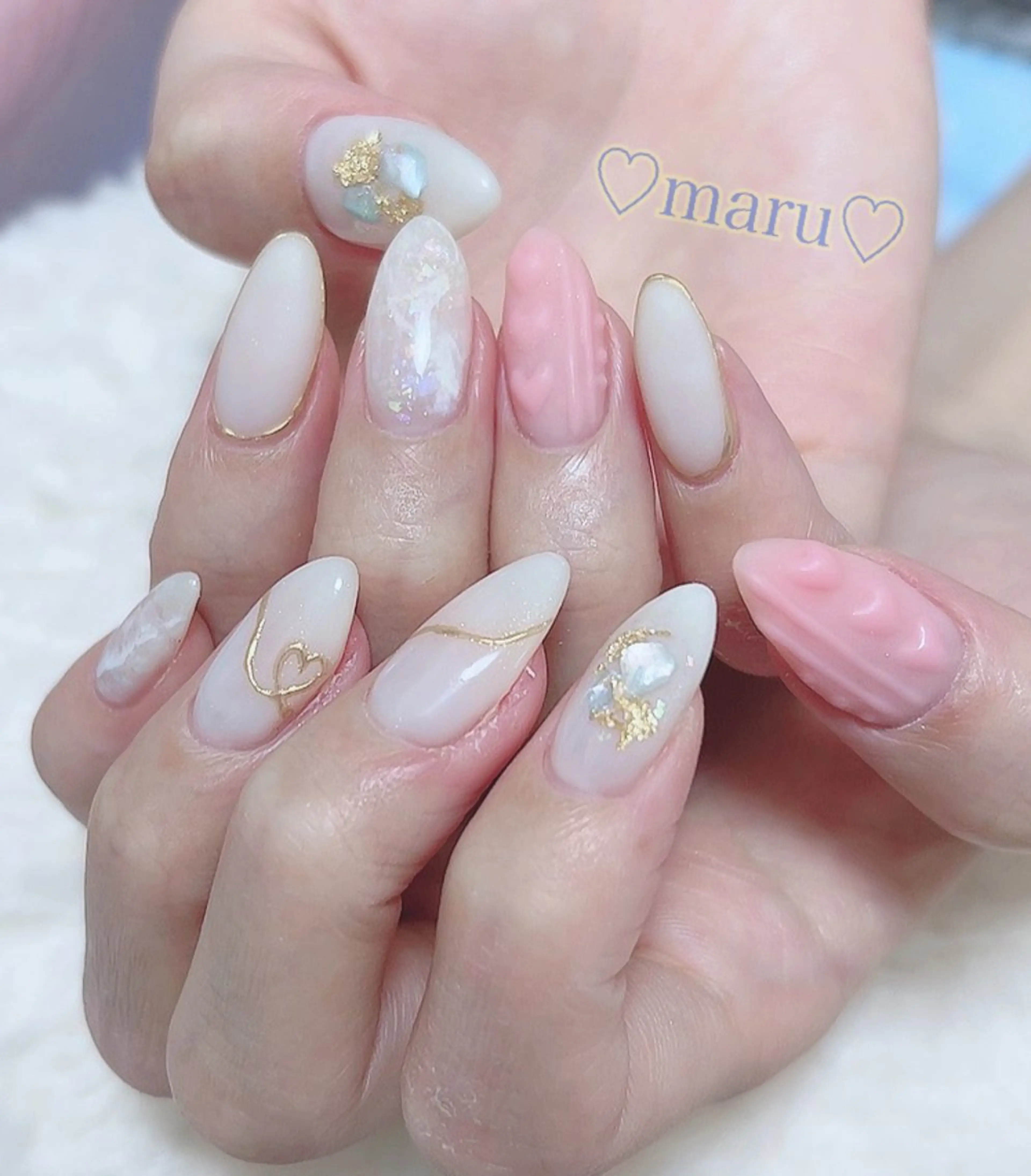 ネイル ハンドネイル フットネイル まるみ♡8/25- 31お休み🙇‍♀️のネイルデザイン