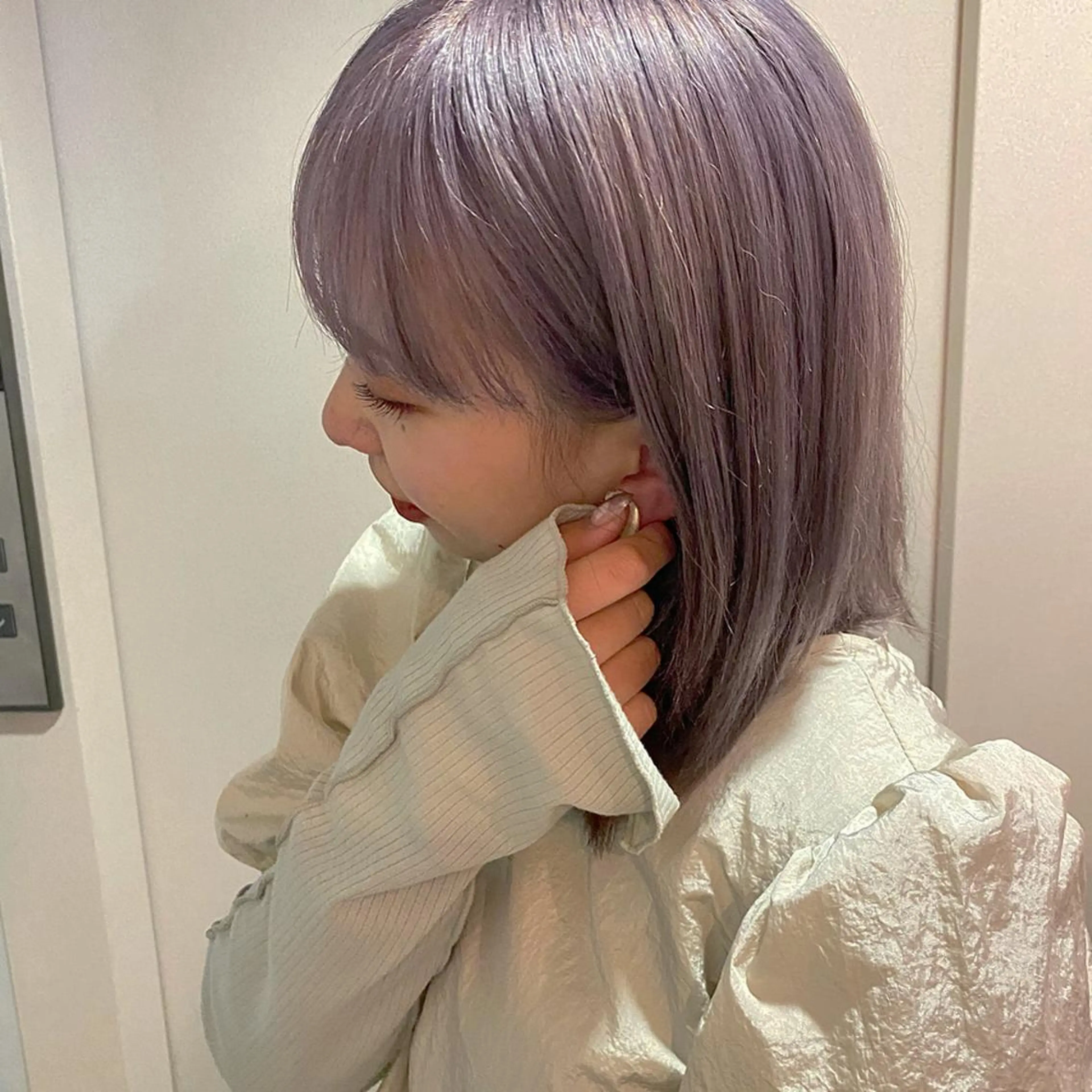 ショート カラー ヘアアレンジ ブリーチ 透明感カラー M所属・ハイトーン/透け感 カラー🎀真香のヘアスタイル