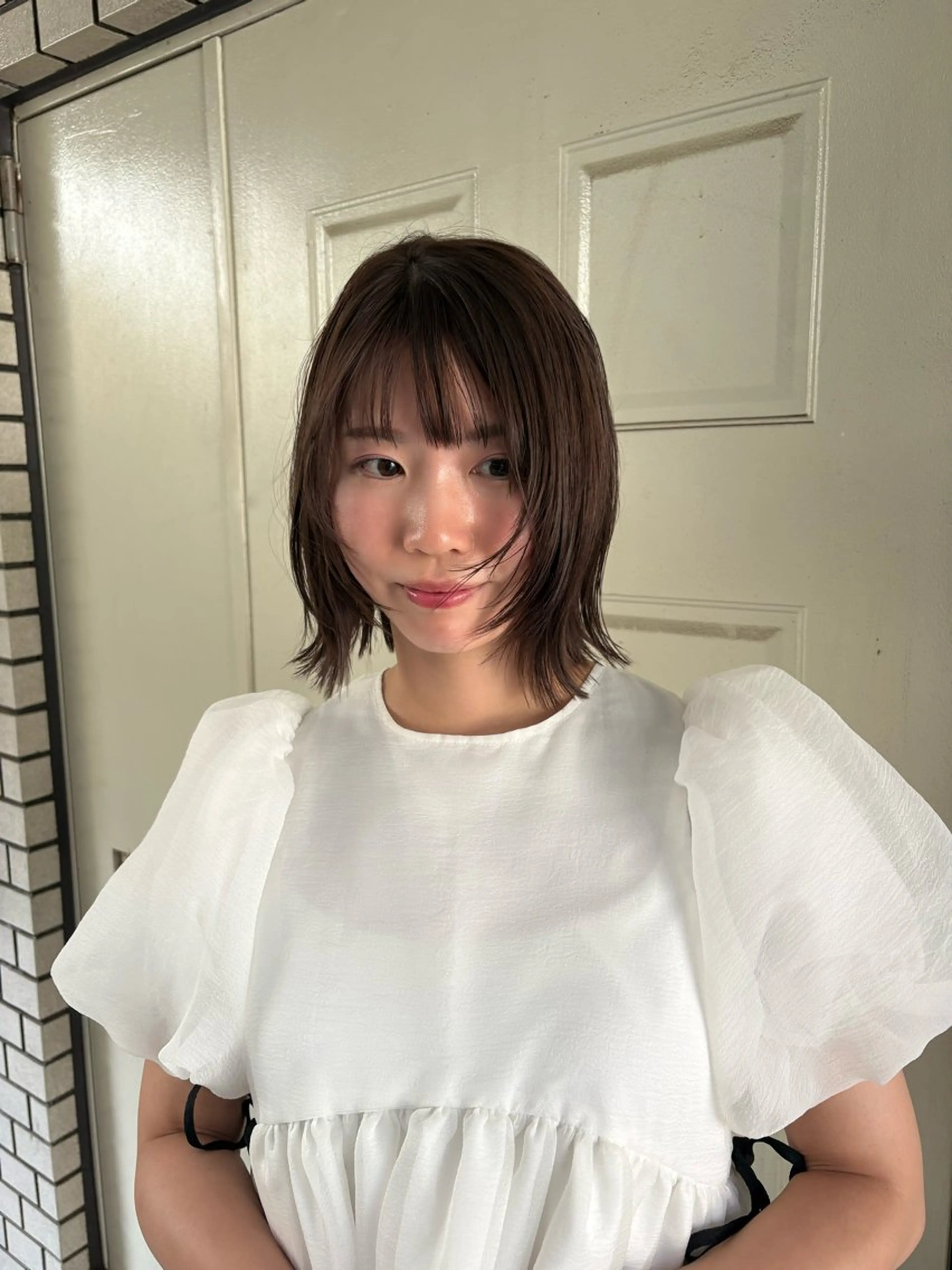 ショート カラー 顔まわりレイヤー レイヤーカット カット ヘアカラー トリートメント takada kohのヘアスタイル