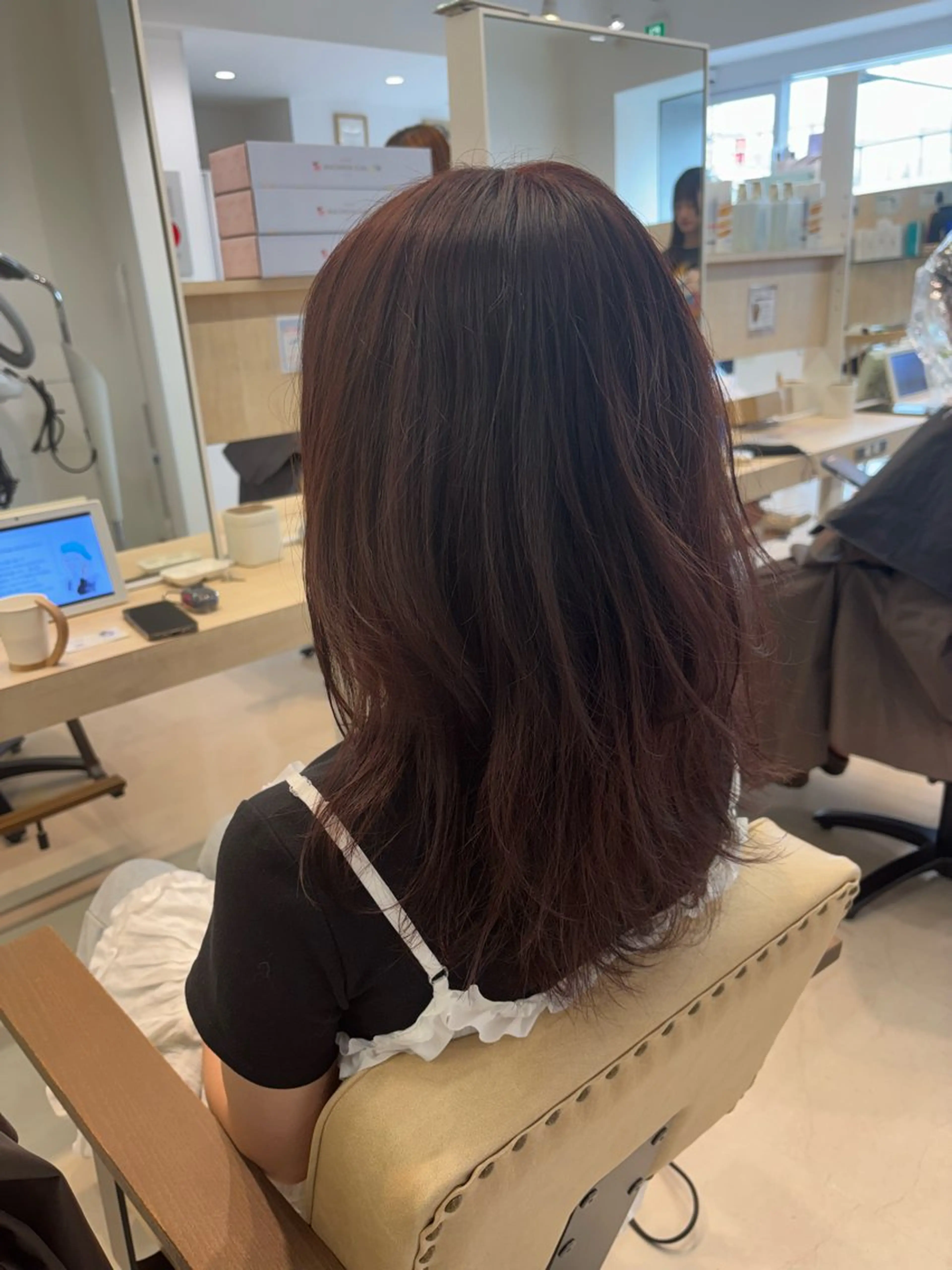 セミロング カラー バレイヤージュ ブリーチ ダブルカラー グラデーションカラー ハイライトカラー ヘアカラー メンズパーマ/髪質 改善/カラー/はるきのヘアスタイル