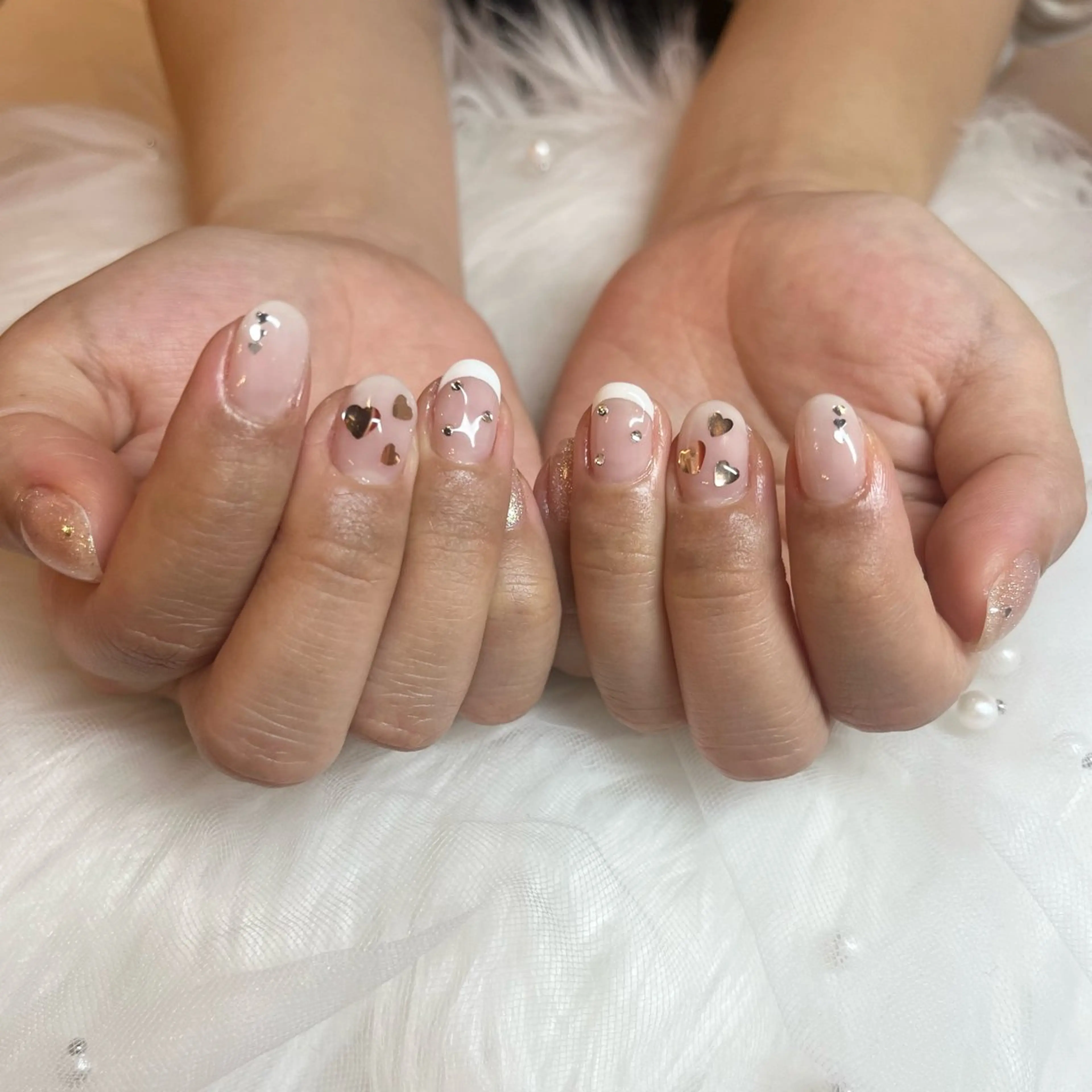 ネイル ハート ハンドネイル MORE-NAIL所属・Miki. MORE -NAILのネイルデザイン