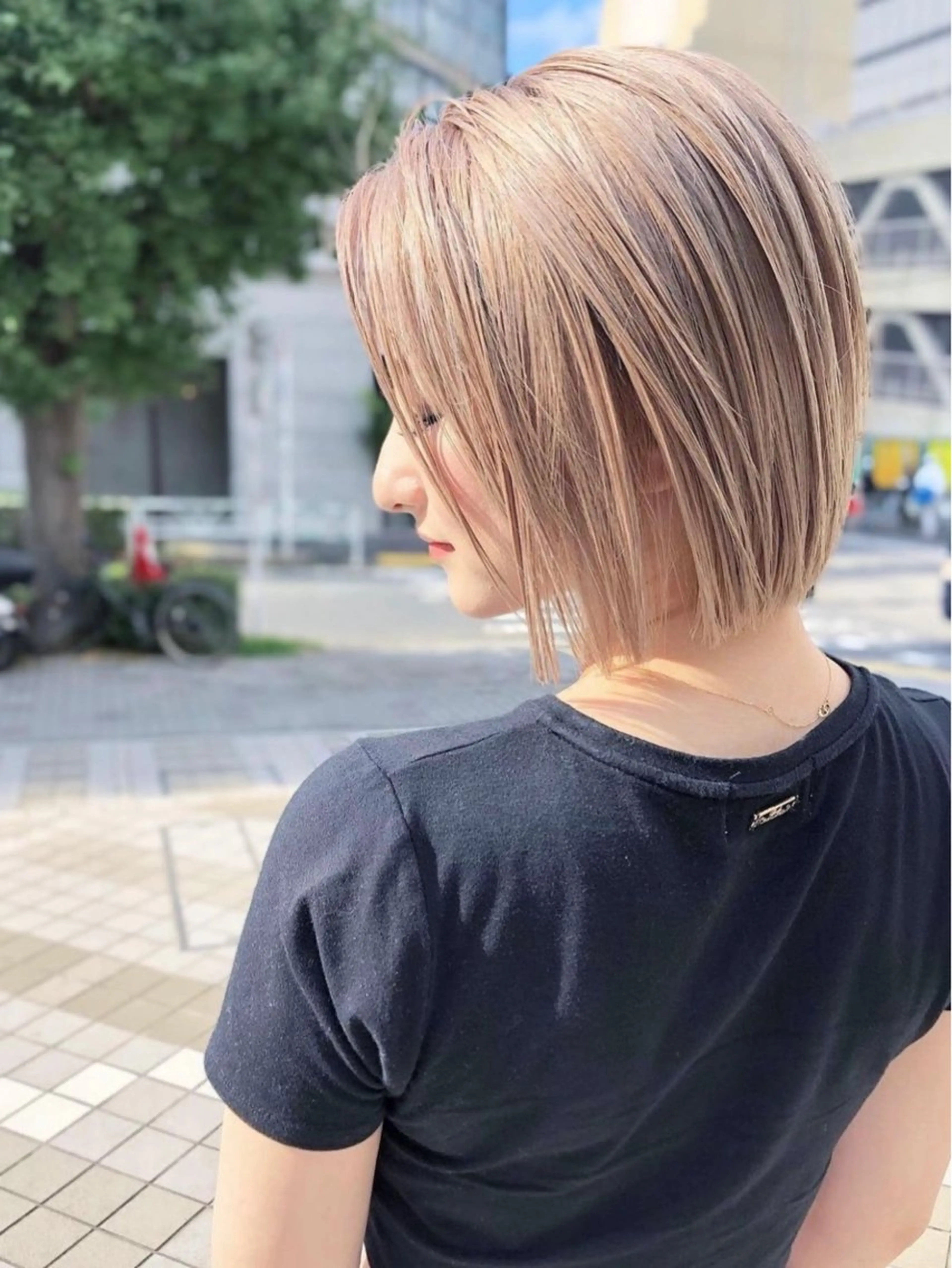 ショート トリートメント カット ヘアカラー トリートメント ヘアサロンelyts 表参道店のヘアスタイル