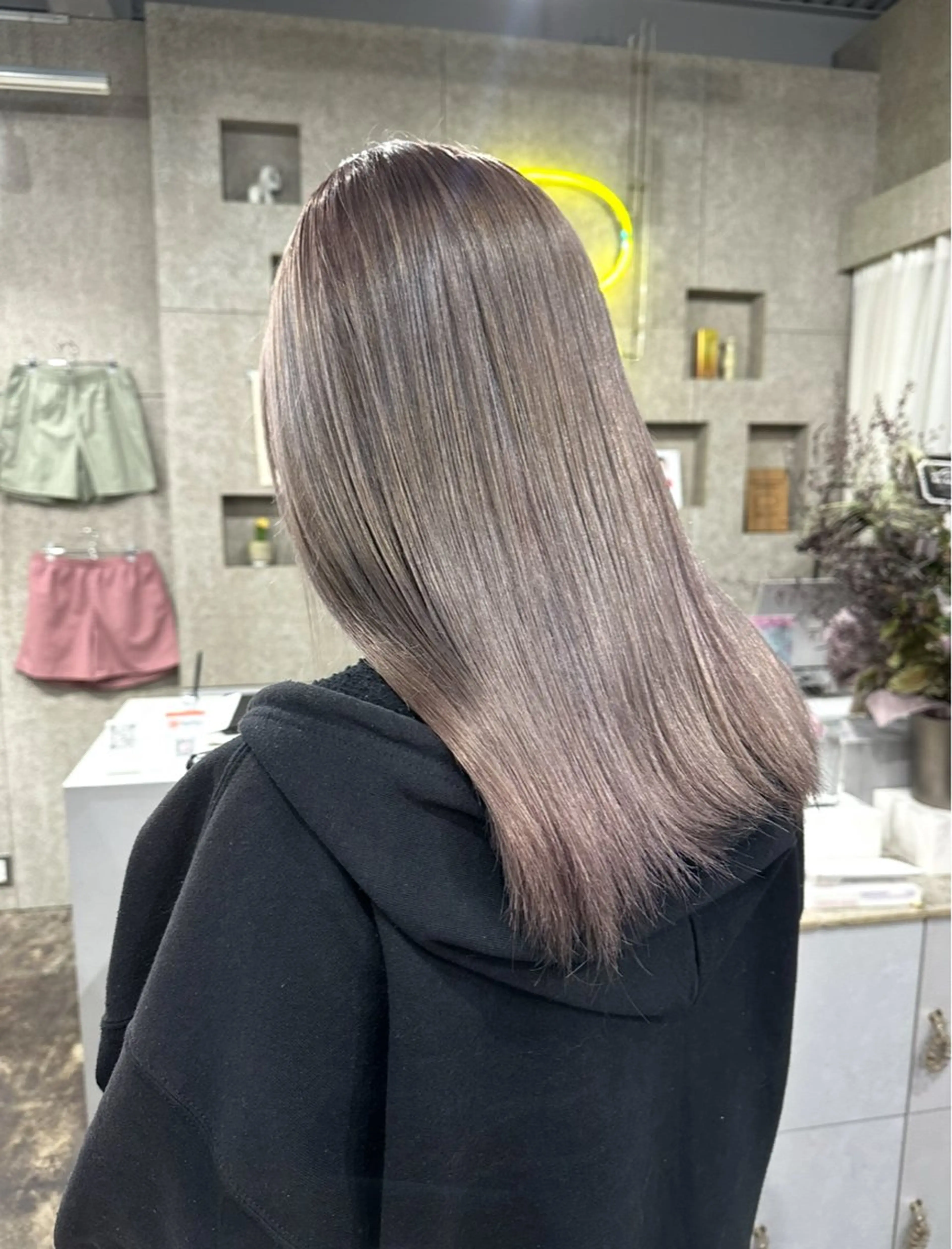 セミロング ヘアカラー 岩間 萌々果/eimのヘアスタイル