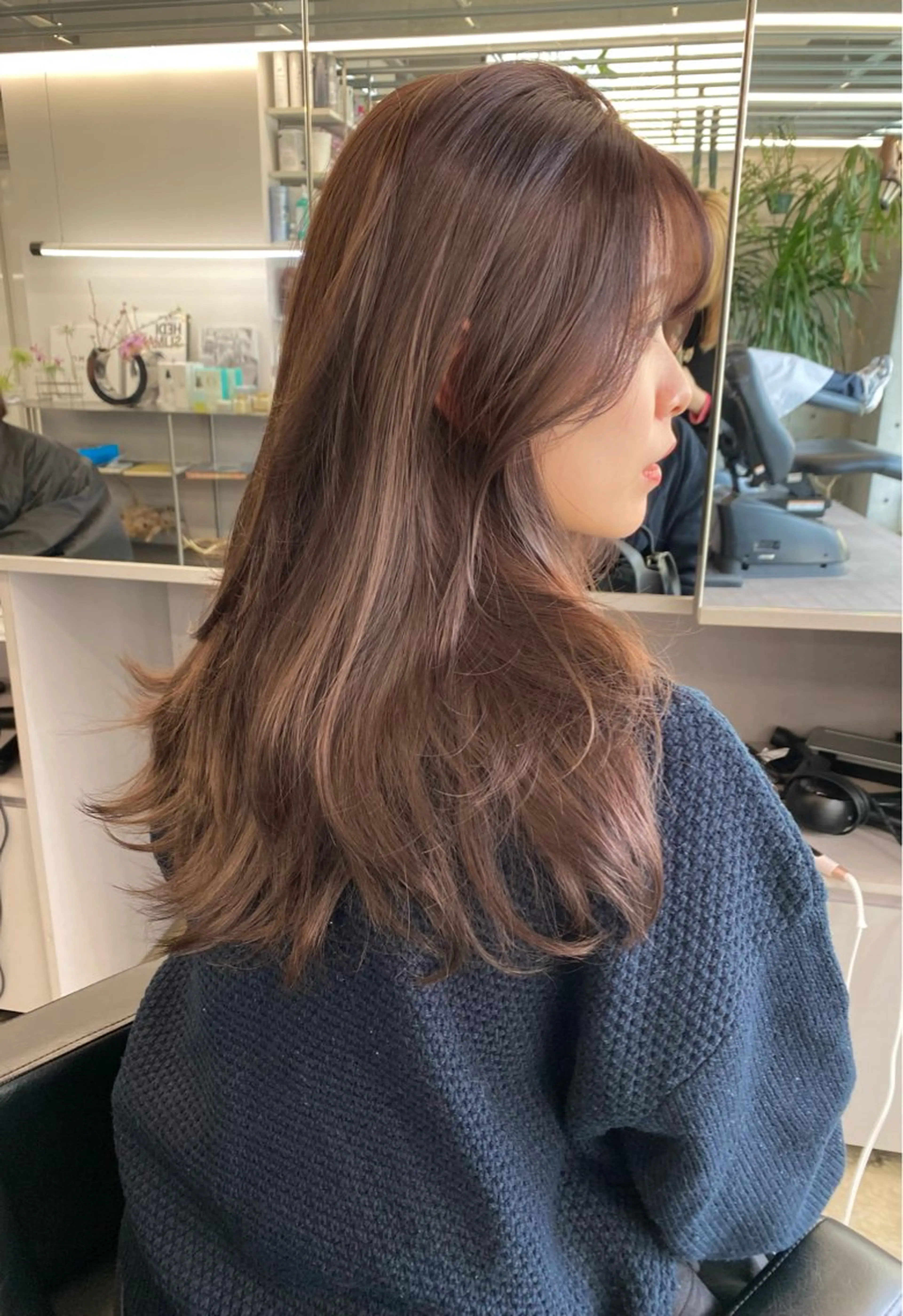 セミロング カラー カット ヘアカラー トリートメント レイヤー/柔色 /saKiのヘアスタイル