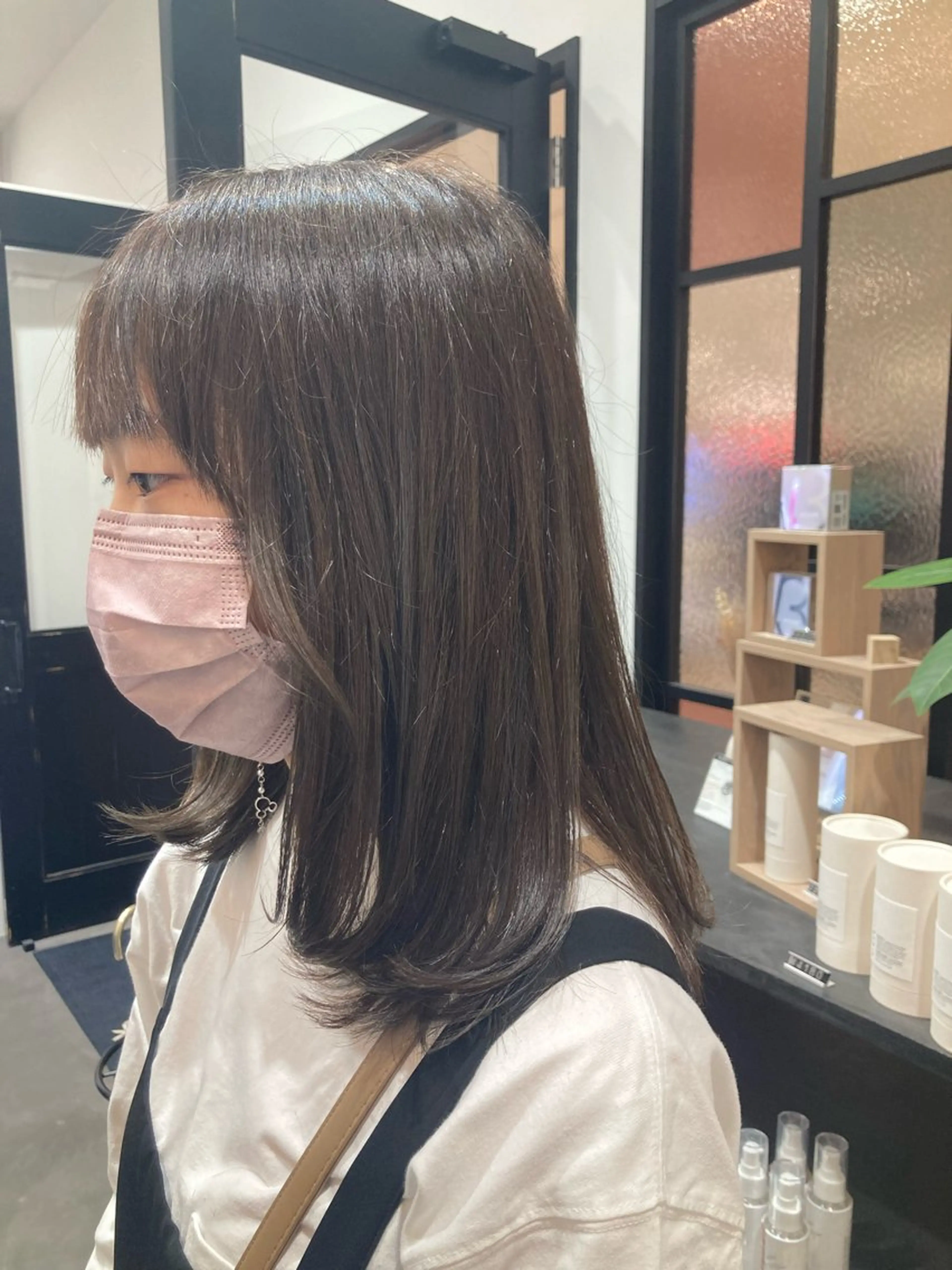 ミディアム カット ヘアカラー トリートメント hair salon rita 野々市所属・中野 幹也のヘアスタイル