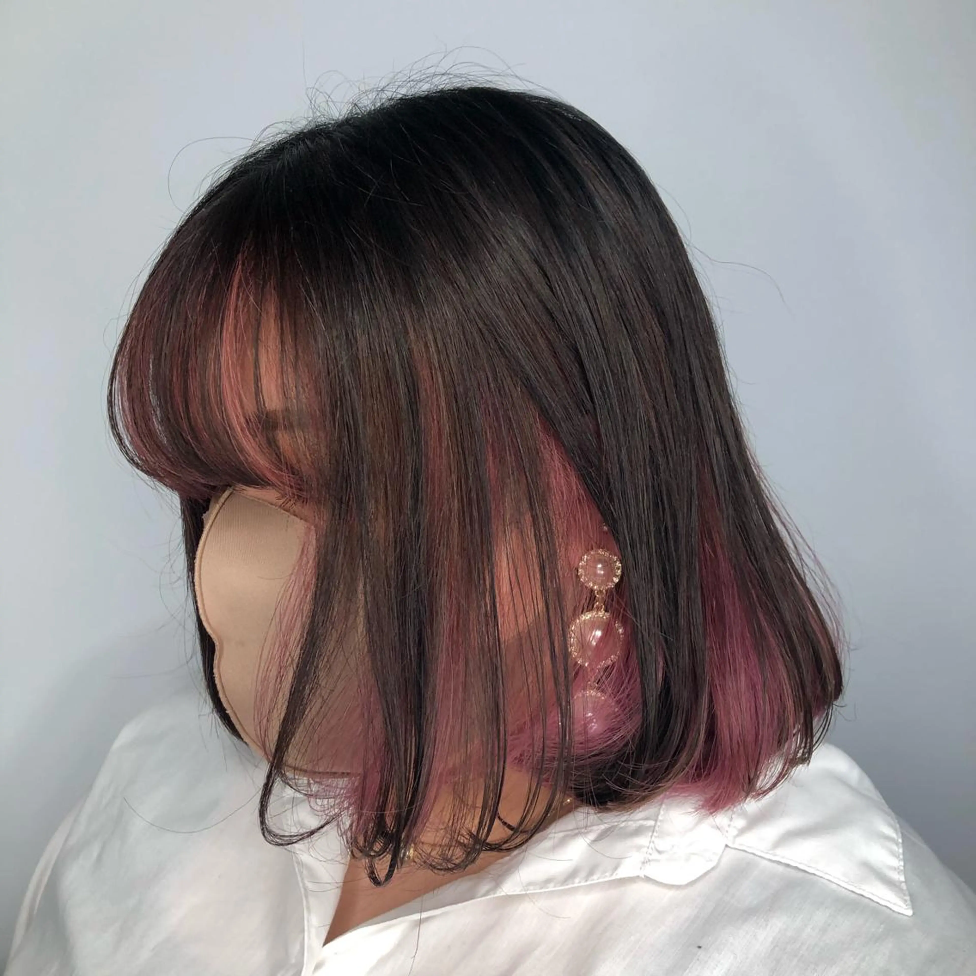 ミディアム カラー インナーカラー ヘアカラー トリートメント 🍊🍊COコ かぢあおい🍊🍊のヘアスタイル
