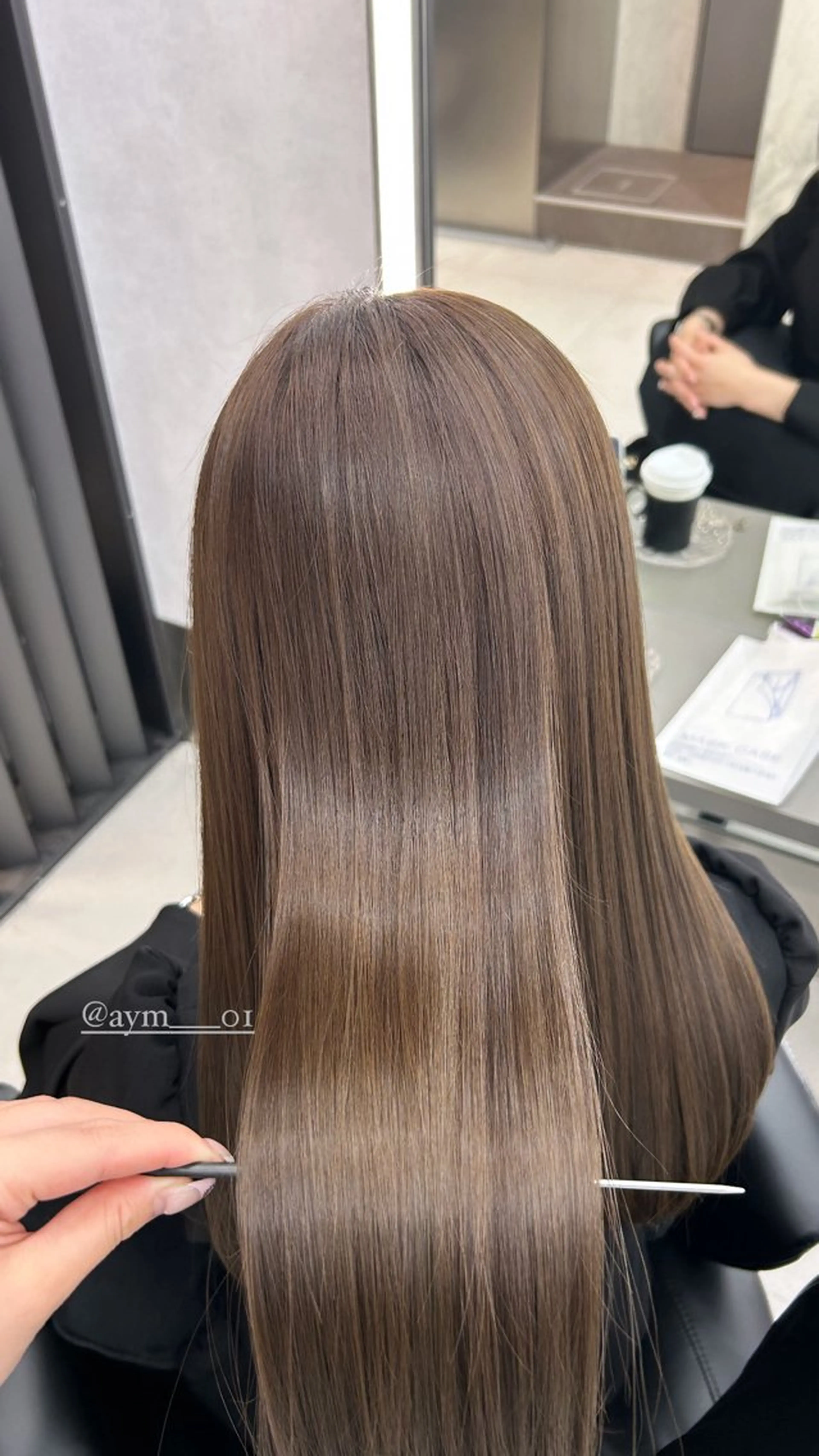 ロング 韓国ヘア AYUMIのヘアスタイル