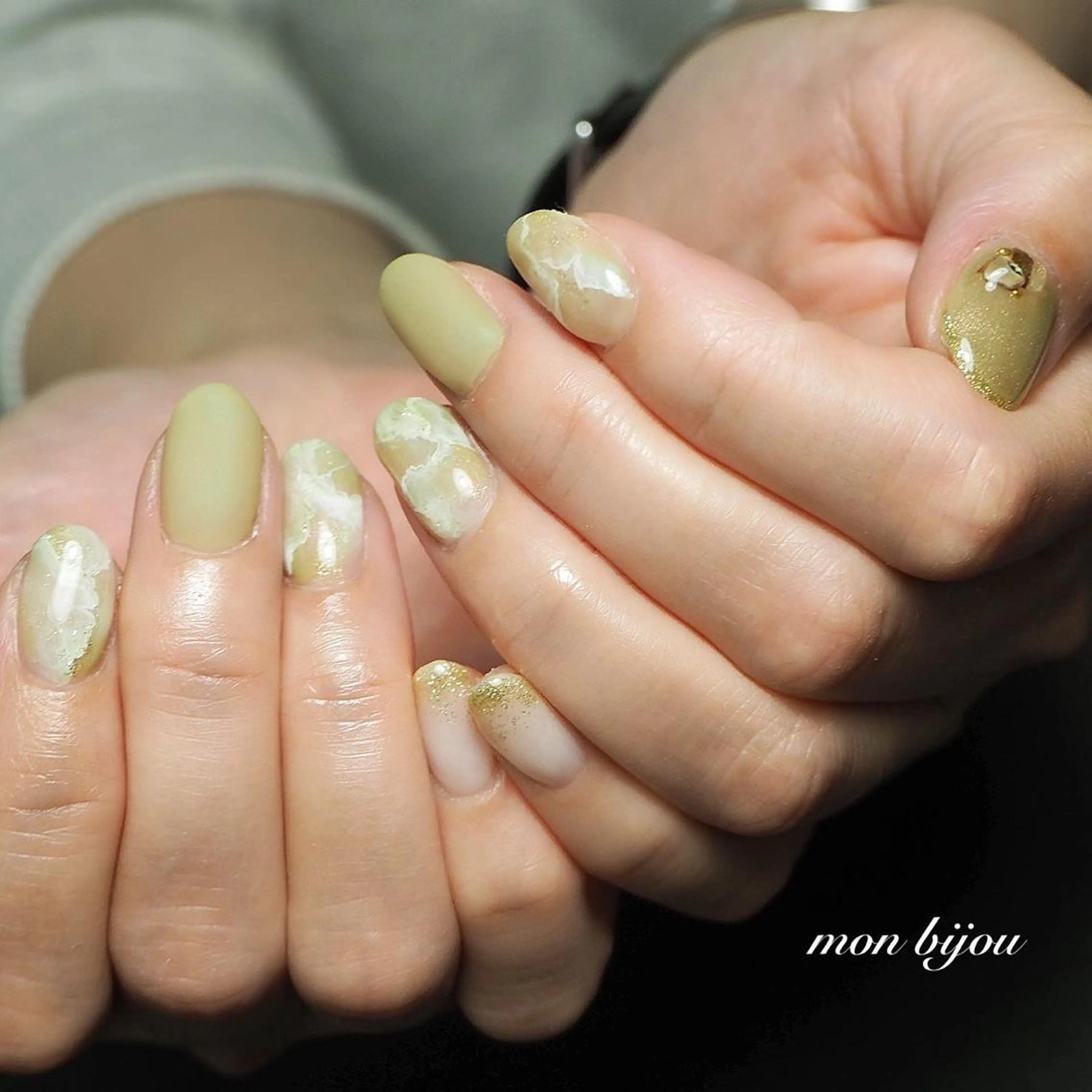 ネイル ハンドネイル ハンドケア mon bijou 坪井のネイルデザイン