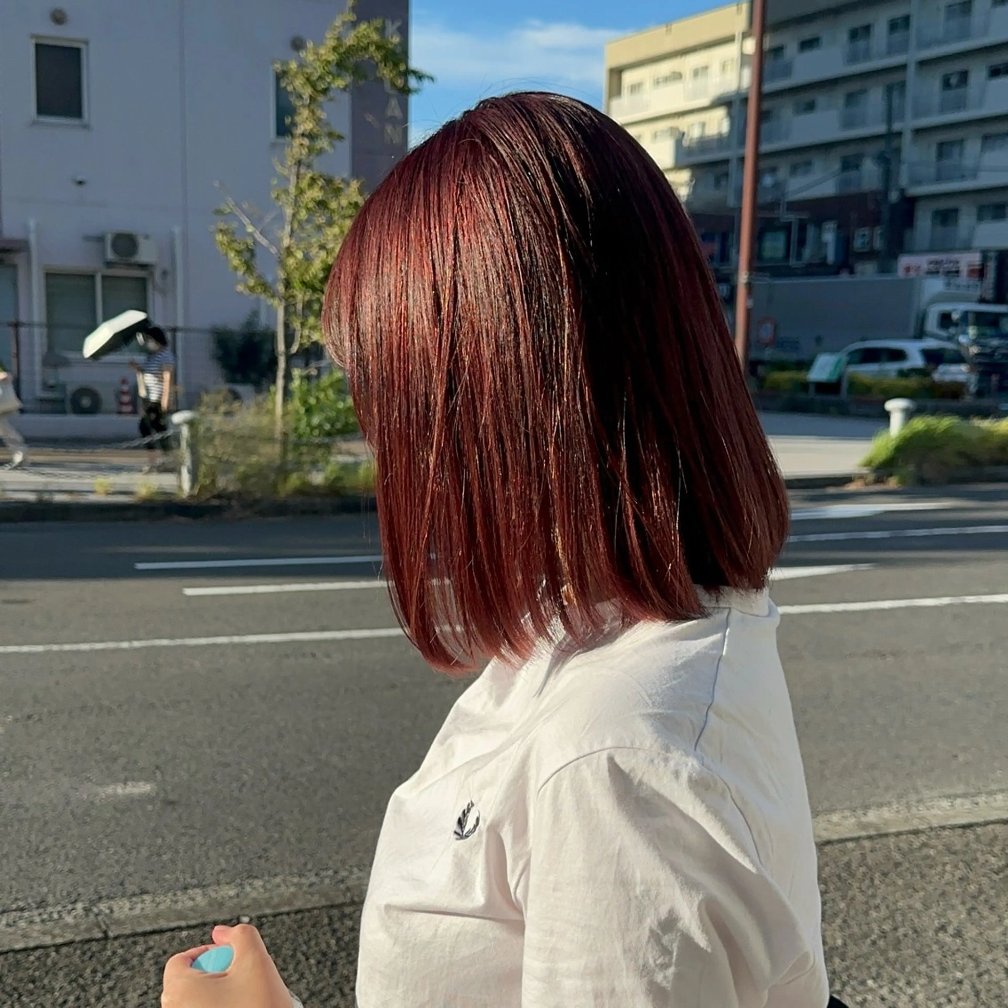 ミディアム カラー ブリーチ ブリーチなしカラー ヘアカラー 𓍯暖色/韓国風 田中沙羅‎𓍯のヘアスタイル